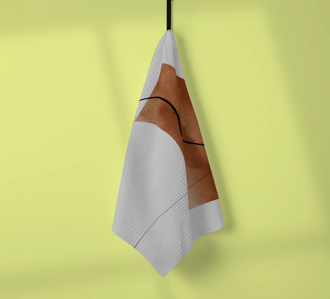 modern abstract art line canovaccio da cucina da vintageshop