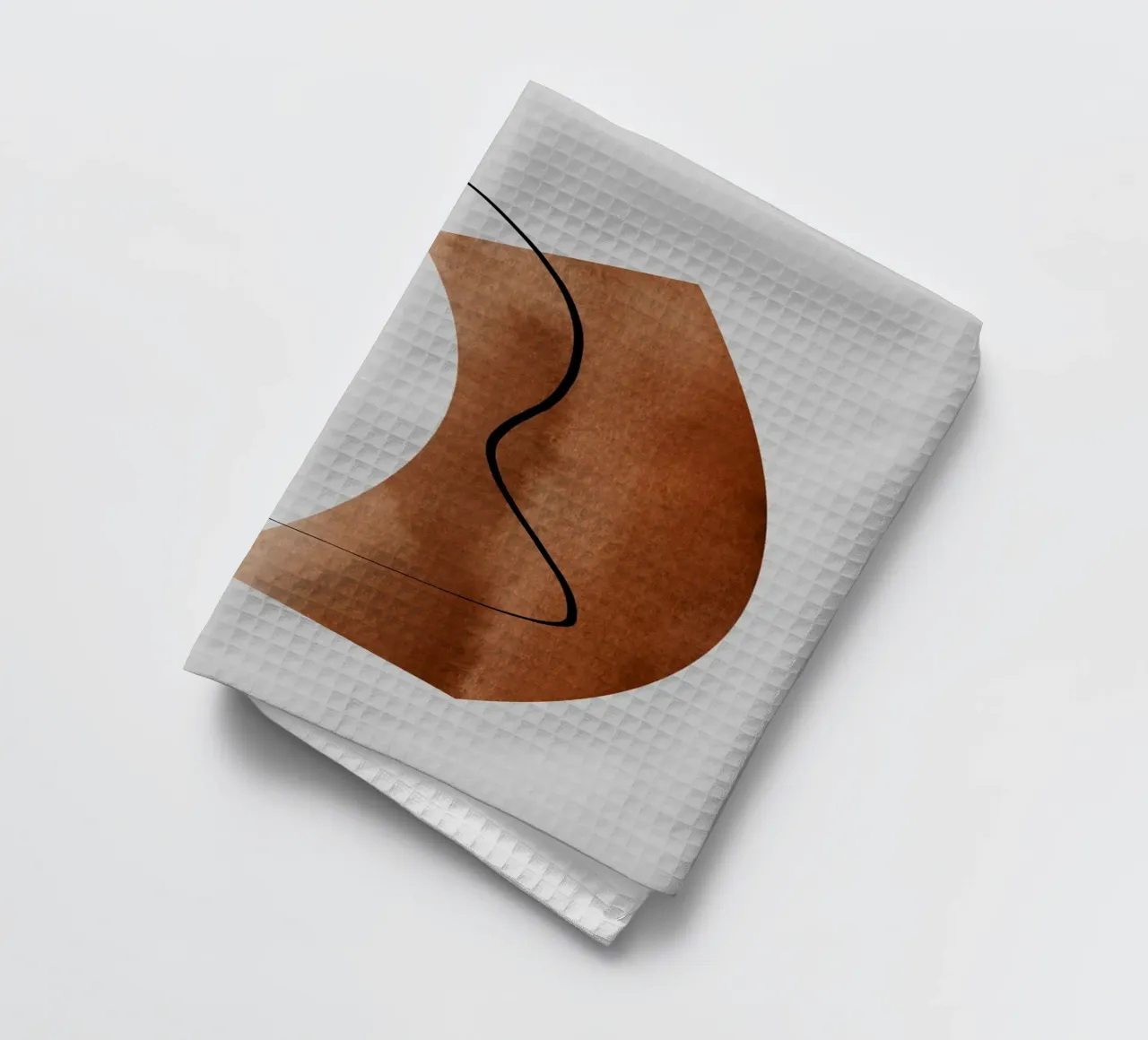 modern abstract art line canovaccio da cucina da vintageshop