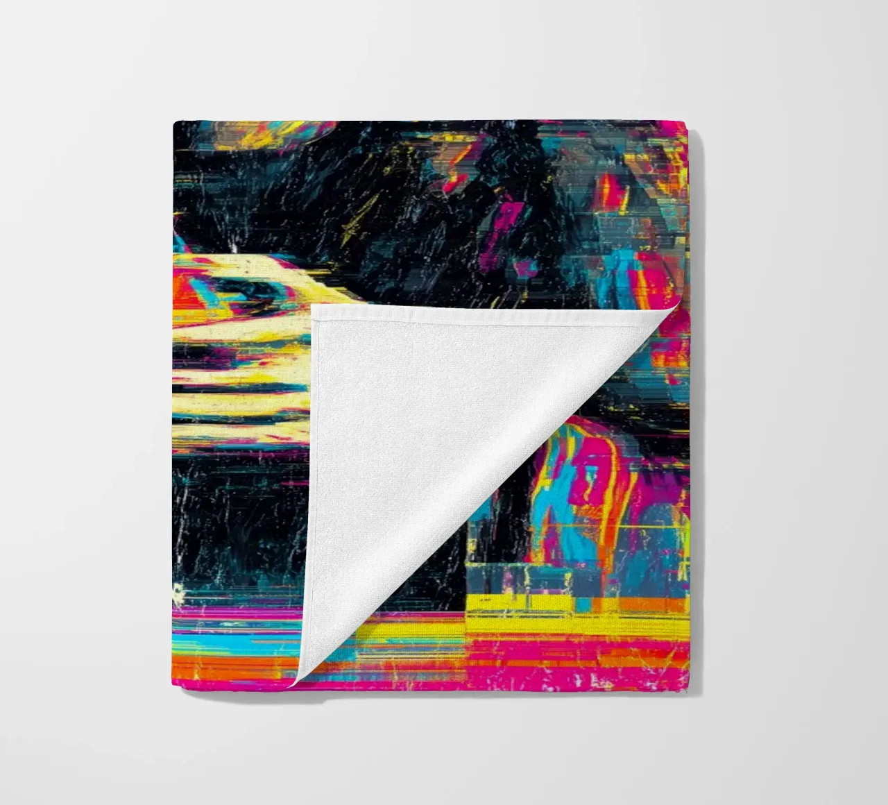 Pixel Panic beach towel by Justyna Jaszke JBJart