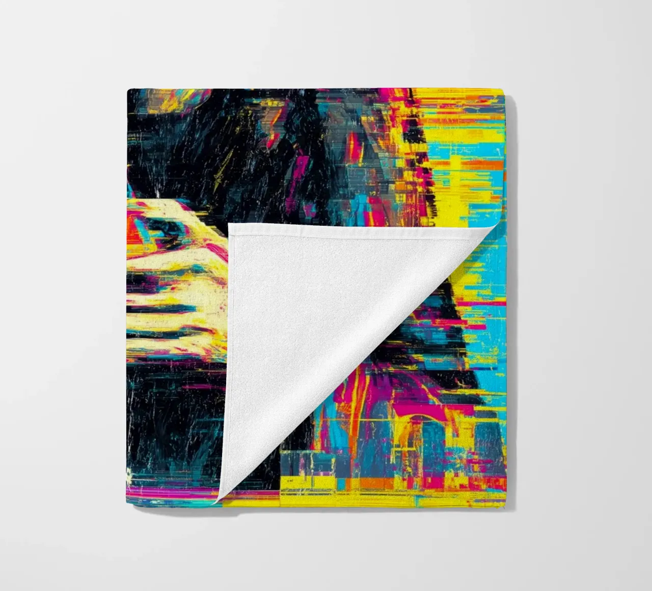 Pixel Panic beach towel by Justyna Jaszke JBJart