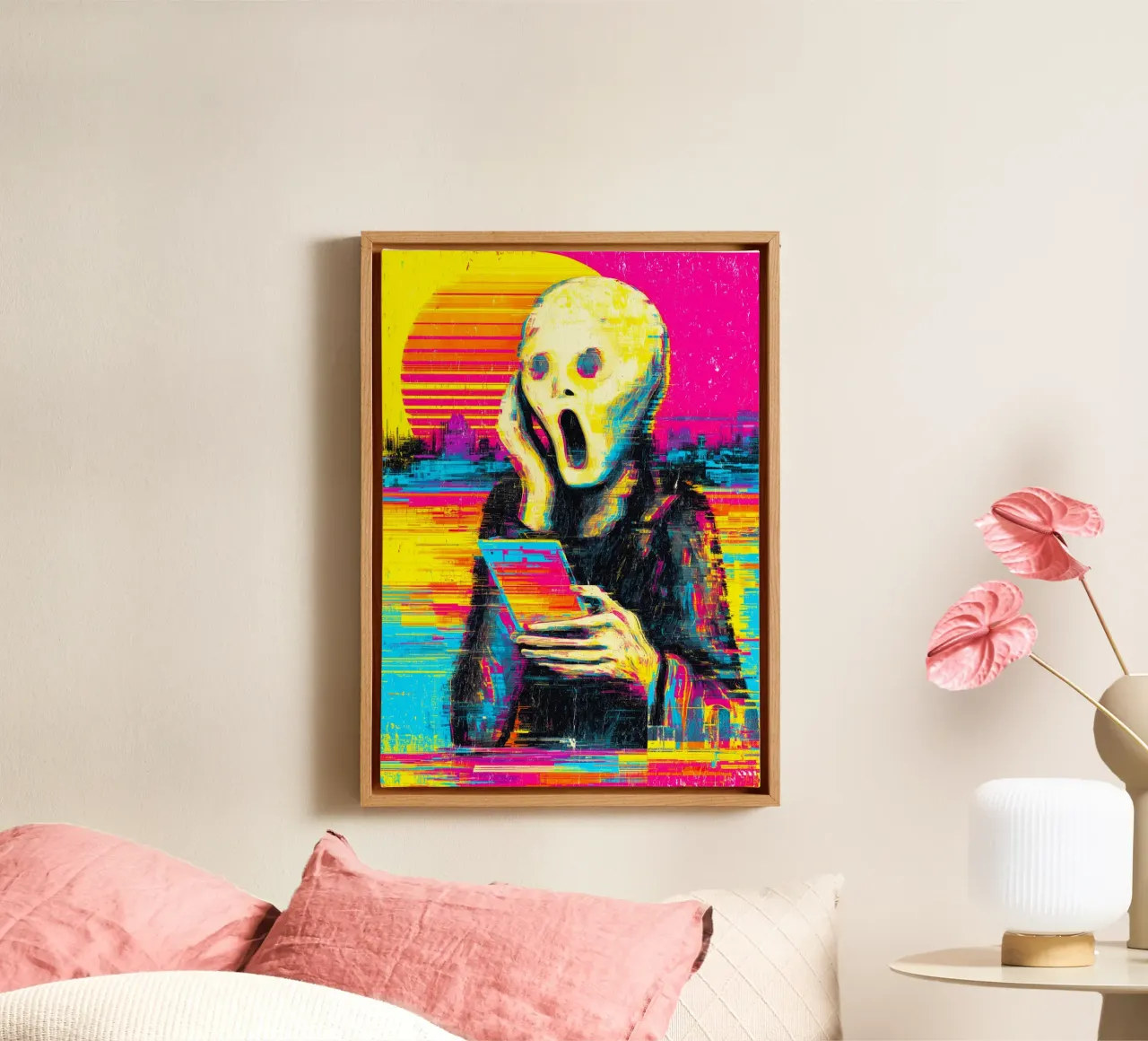 Pixel Panic canvas by Justyna Jaszke JBJart