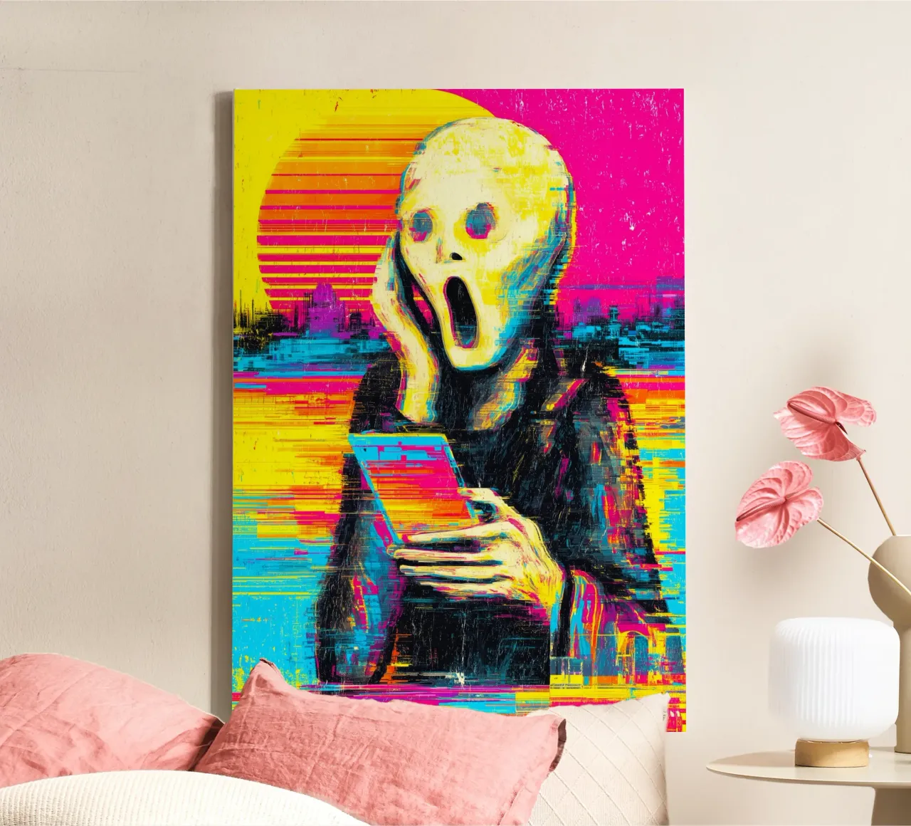 Pixel Panic canvas by Justyna Jaszke JBJart