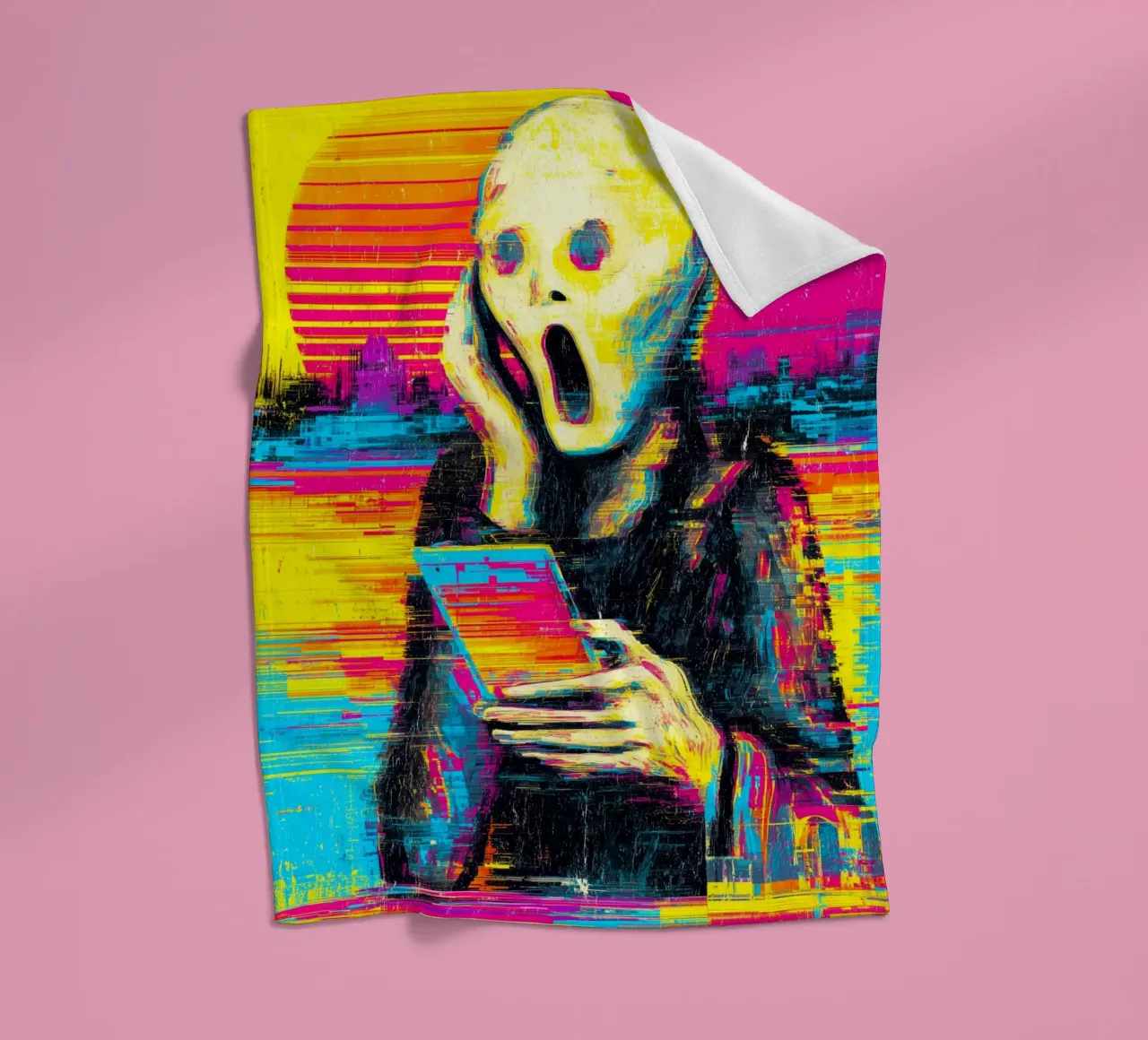 Pixel Panic Fleecedecke von Justyna Jaszke JBJart