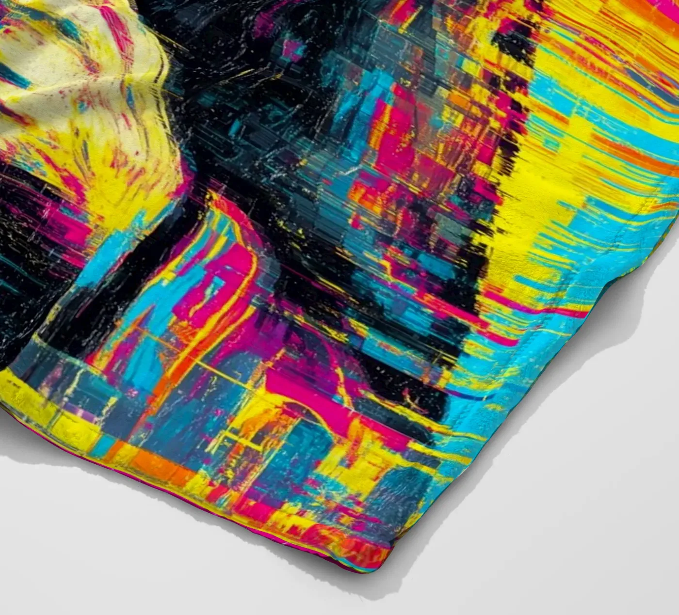 Pixel Paniek fleecedeken van Justyna Jaszke JBJart