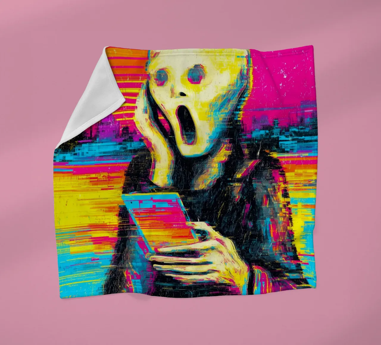 Pixel Panic Fleecedecke von Justyna Jaszke JBJart