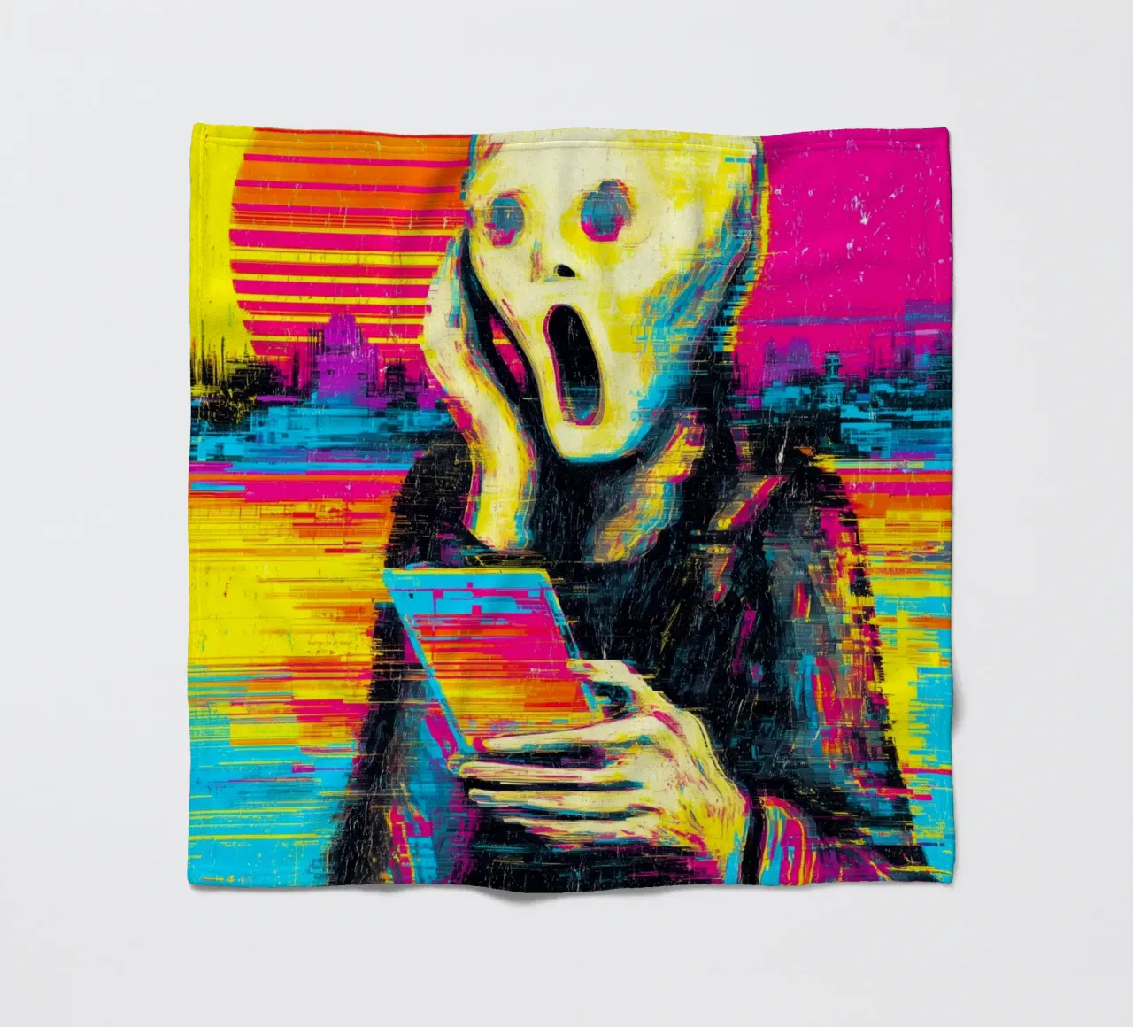 Pixel Panic Fleecedecke von Justyna Jaszke JBJart