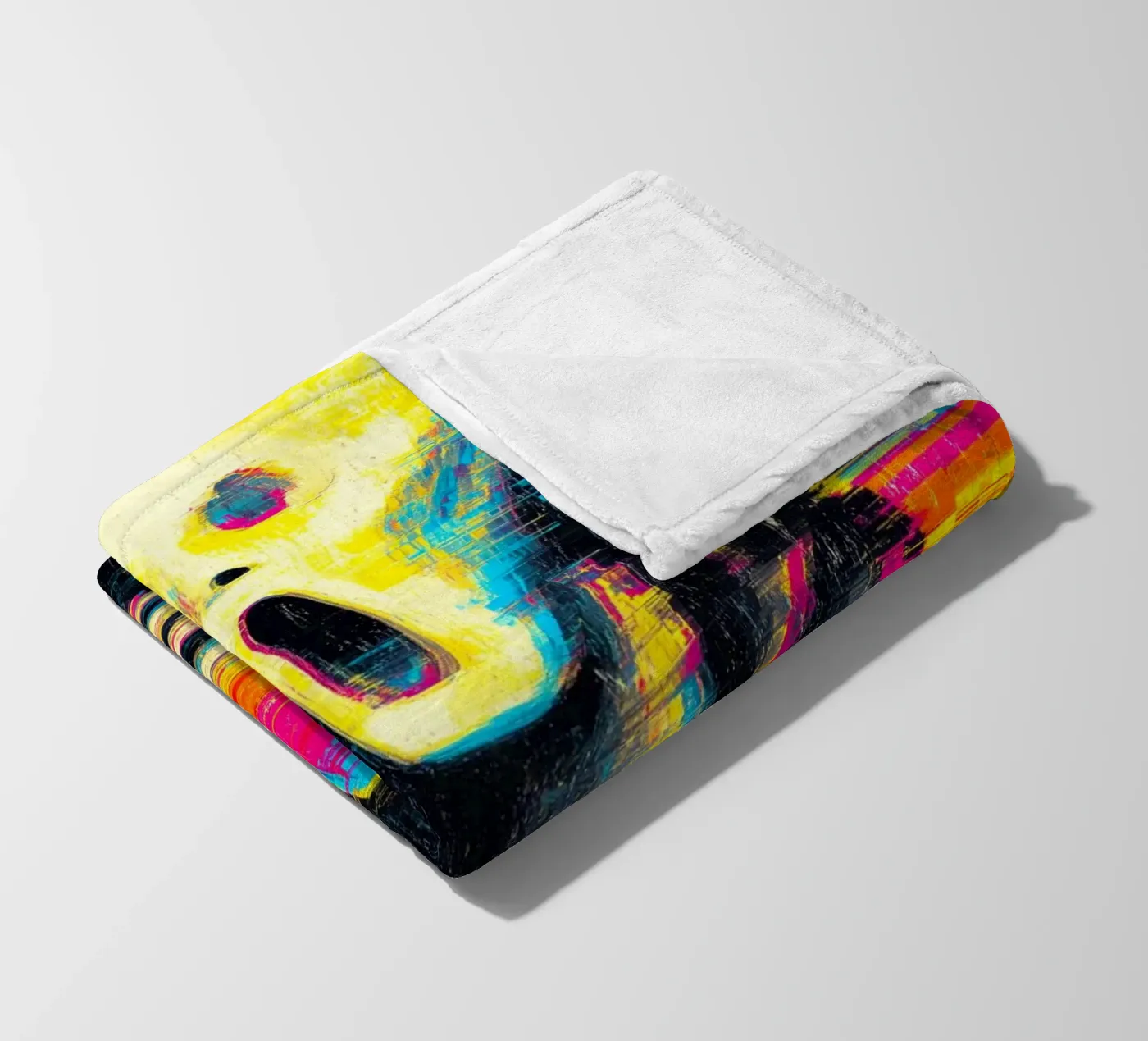 Pixel Paniek fleecedeken van Justyna Jaszke JBJart