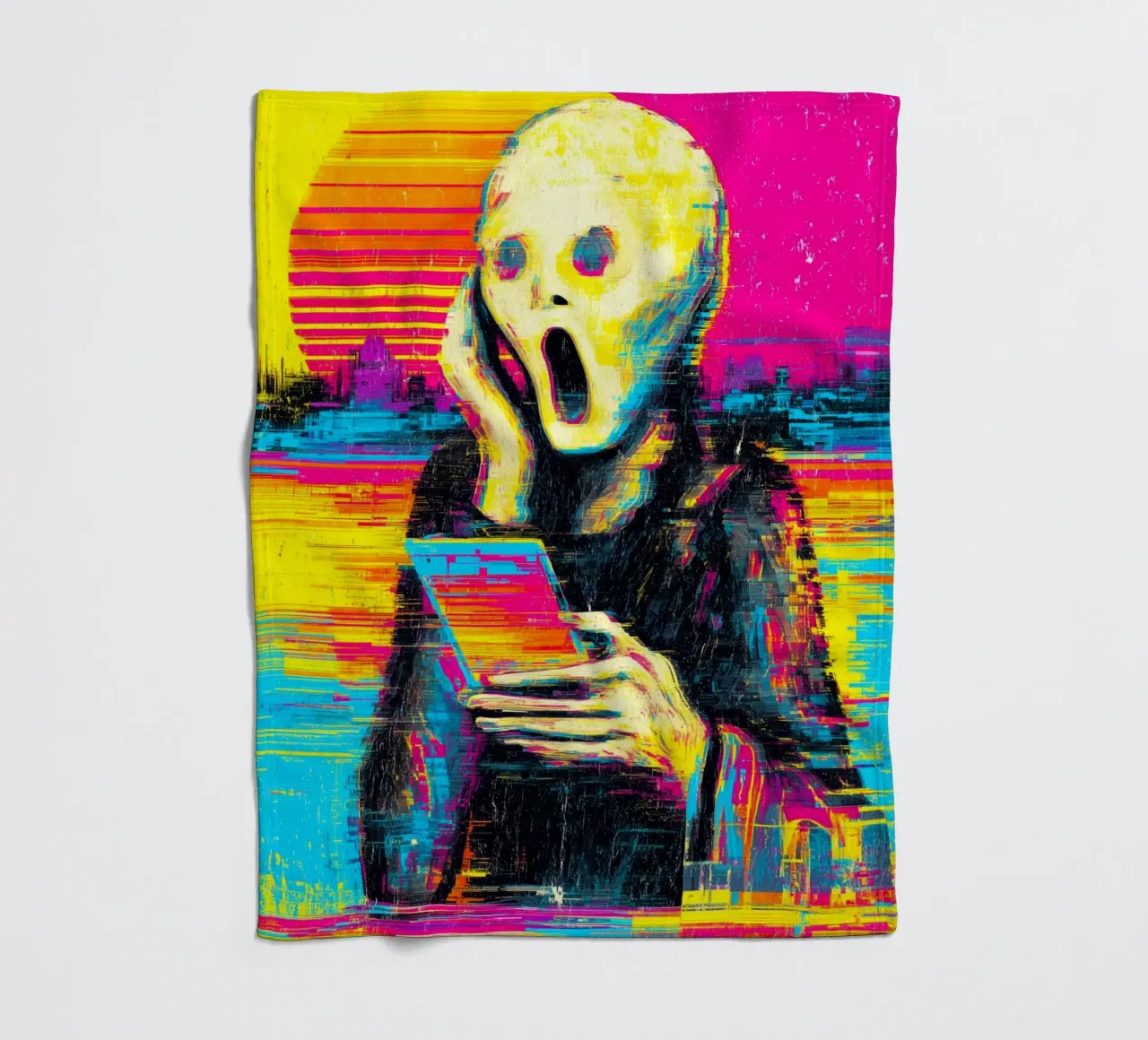 Pixel Panic Fleecedecke von Justyna Jaszke JBJart