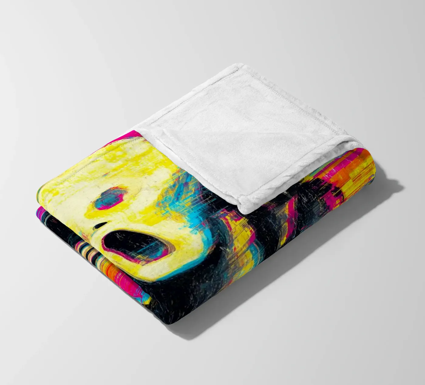 Pixel Paniek fleecedeken van Justyna Jaszke JBJart