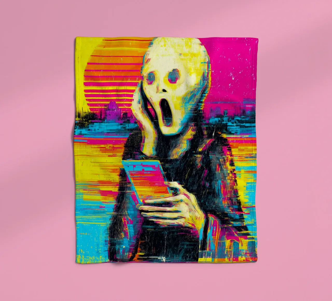 Pixel Panic Fleecedecke von Justyna Jaszke JBJart