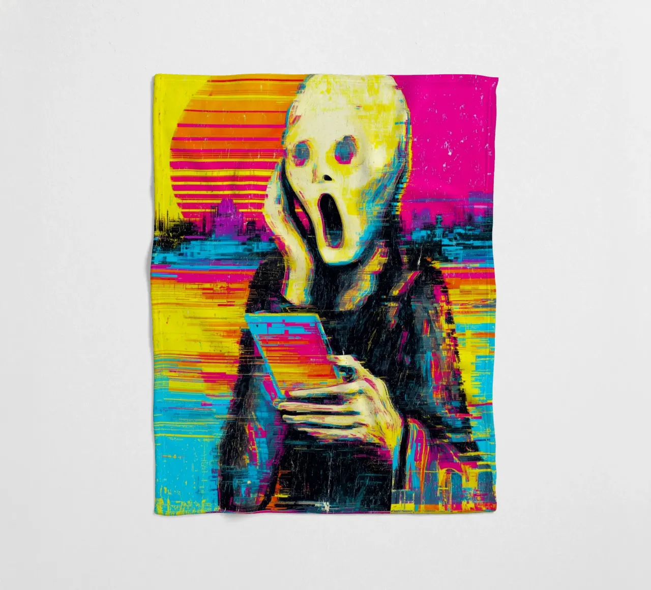 Pixel Panic Fleecedecke von Justyna Jaszke JBJart