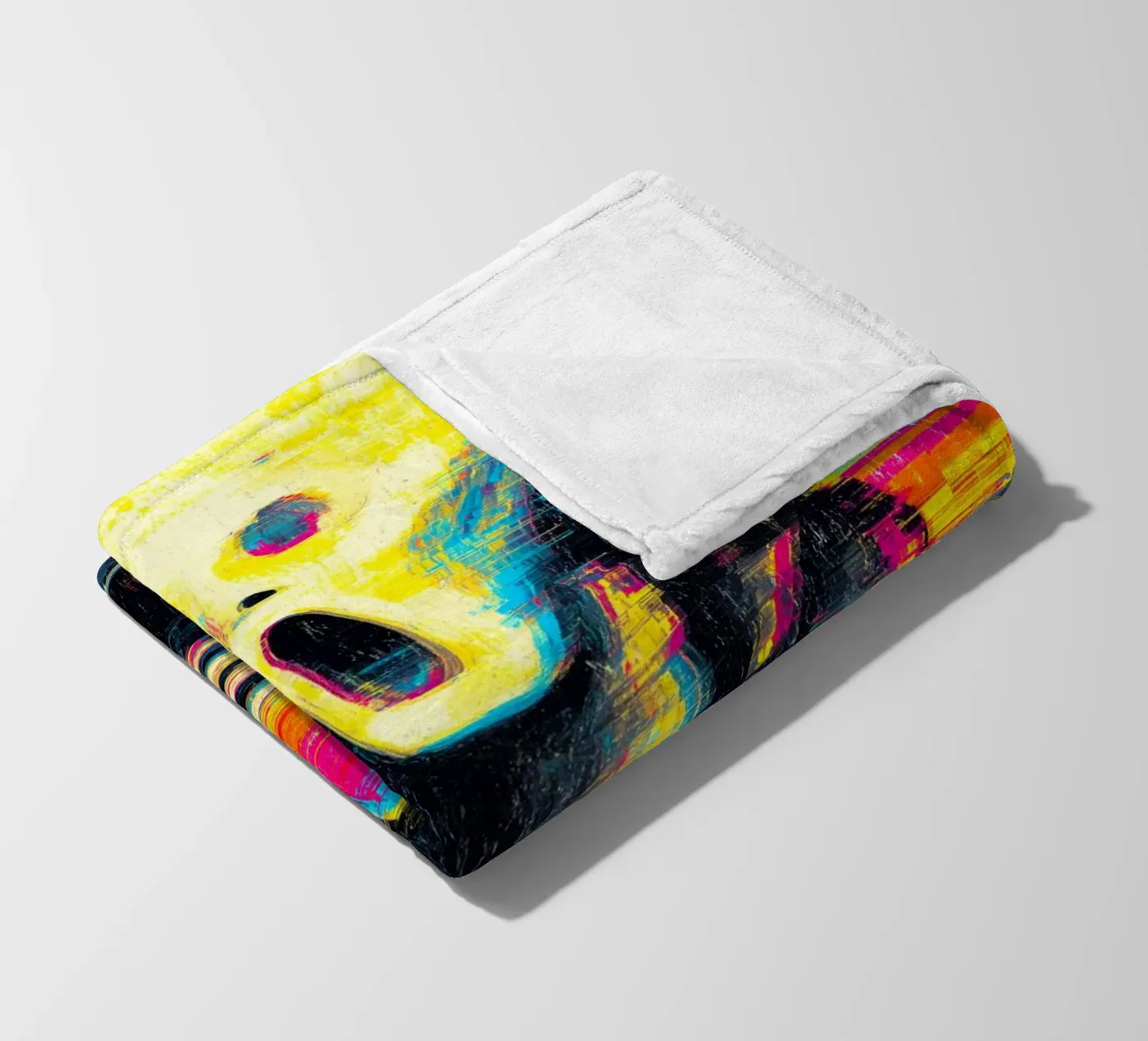 Pixel Paniek fleecedeken van Justyna Jaszke JBJart