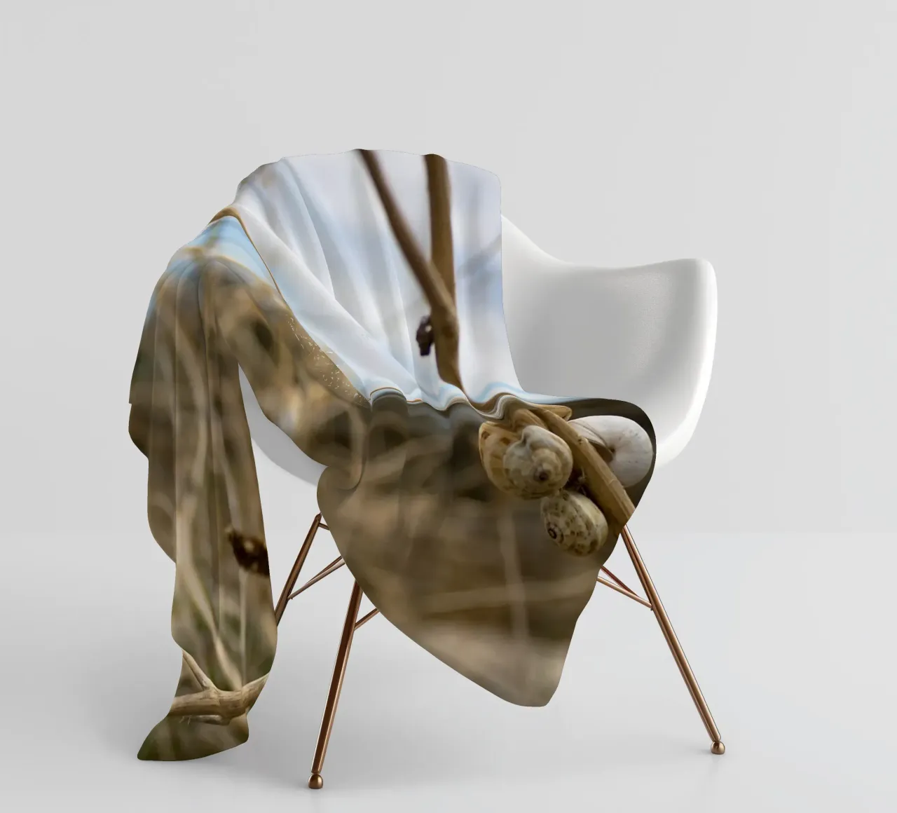 Beach shells fleecedeken van MiniClic