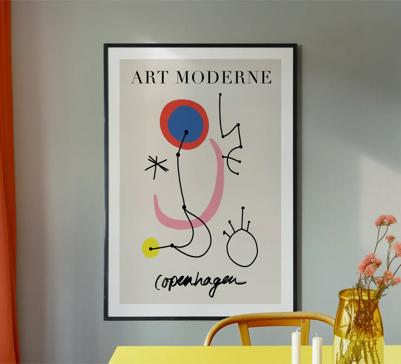 Abstract Art poster con telaio in plastica da GraceDigitalArtCo