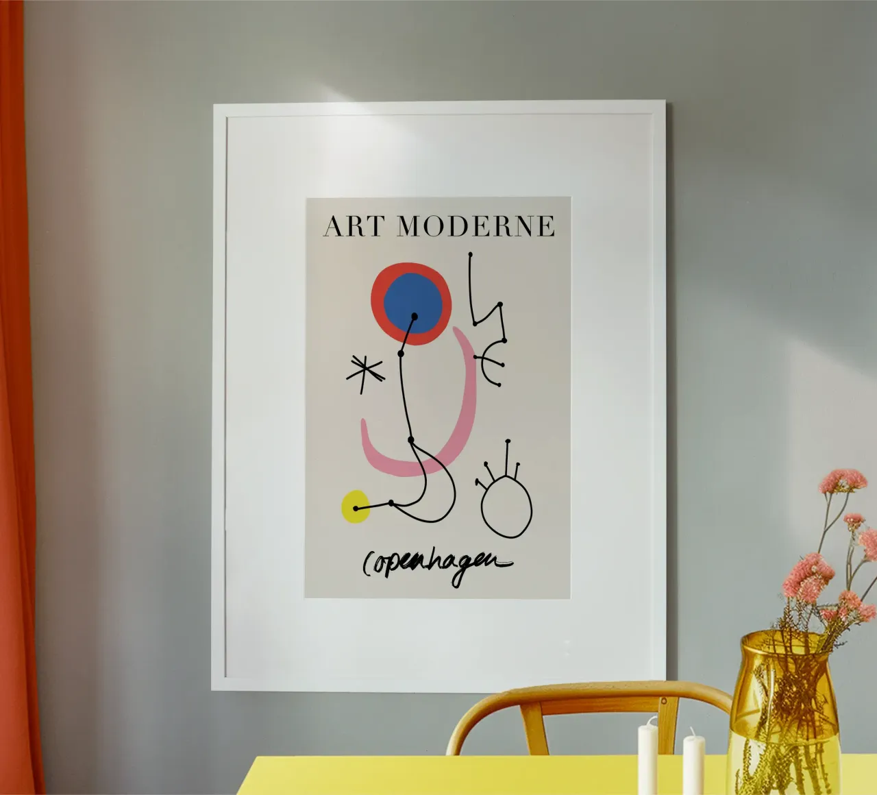 Abstract Art poster con telaio in plastica da GraceDigitalArtCo