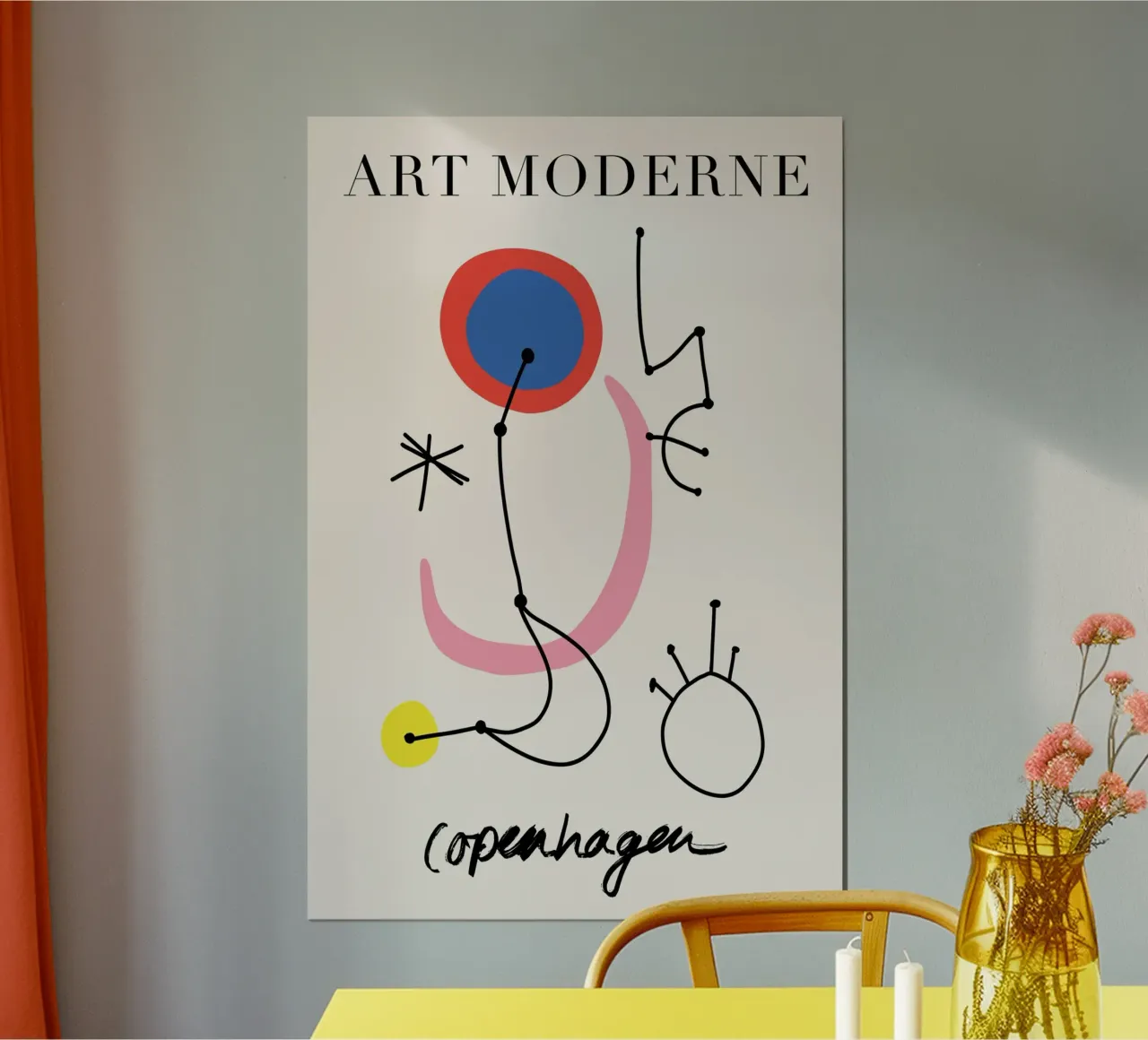 Abstract Art poster con telaio in plastica da GraceDigitalArtCo