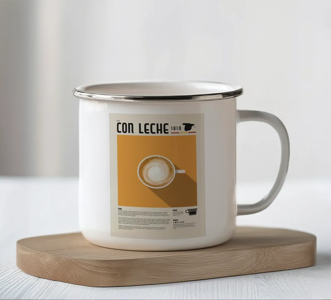 taza de café taza de esmalte de John C Labut