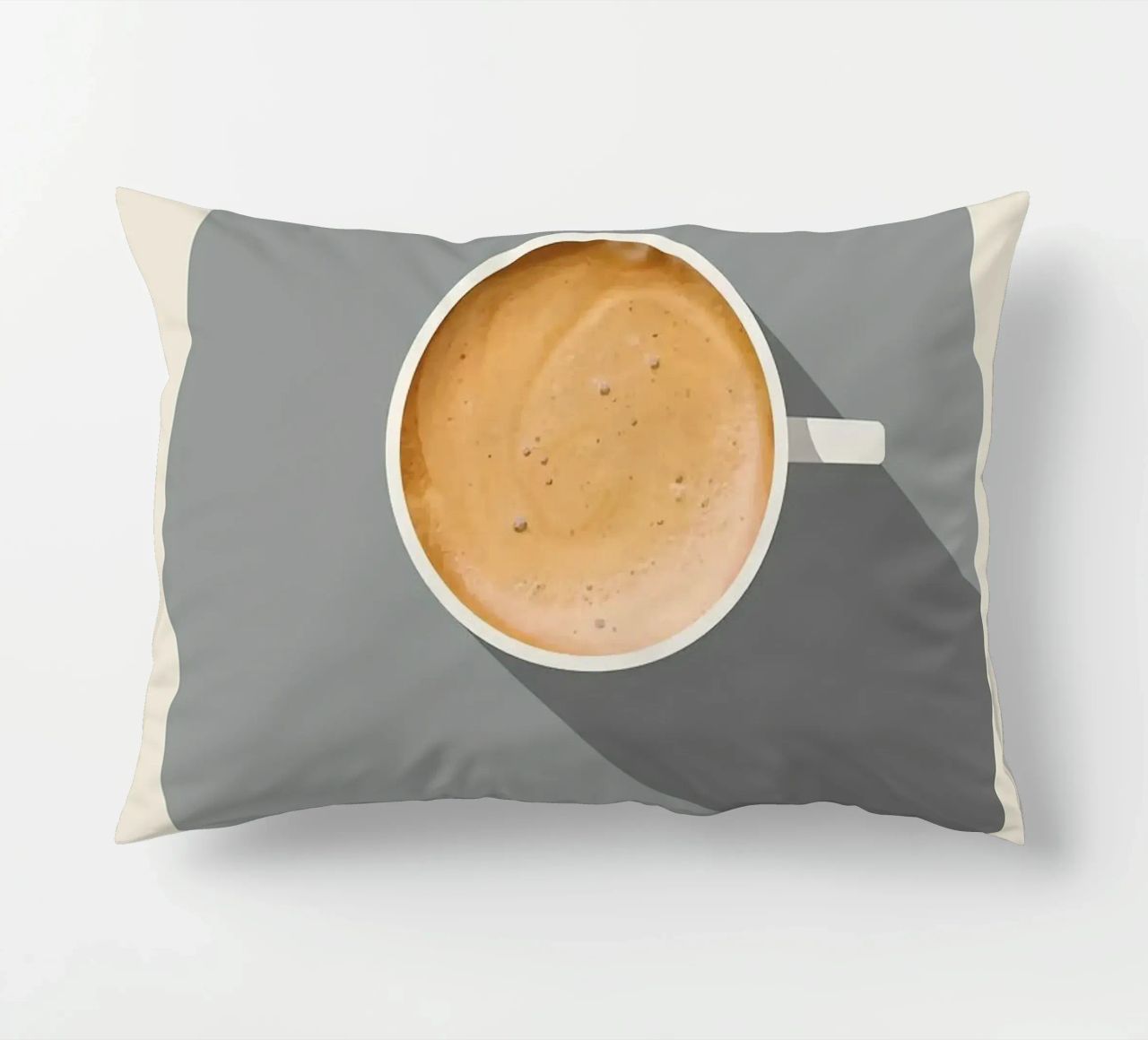 tazza di caffè latte cuscino da John C Labut