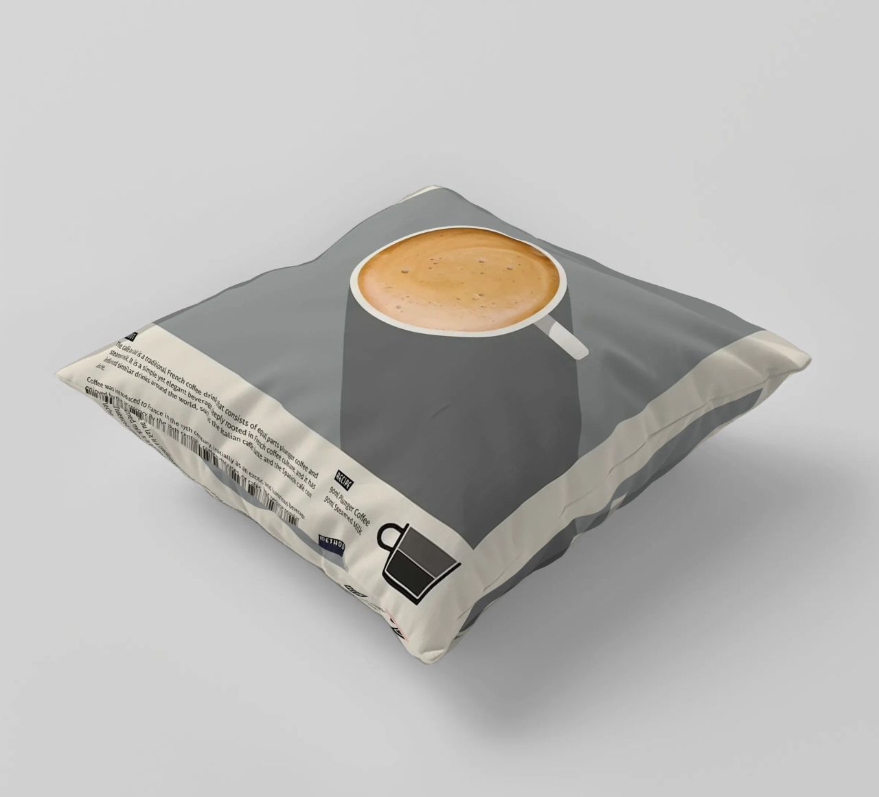tazza di caffè latte cuscino da John C Labut