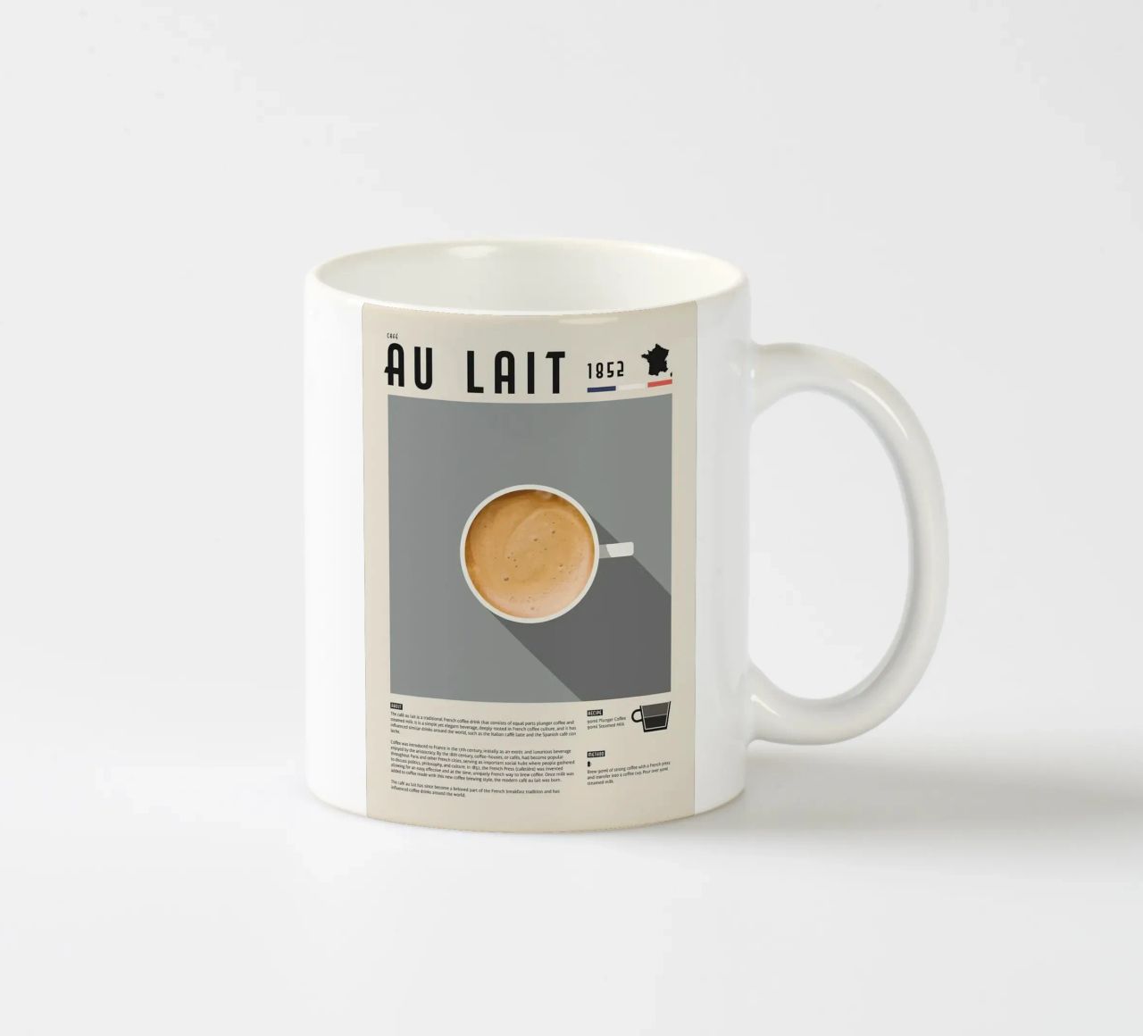 tazza di caffè latte tazza in ceramica da John C Labut