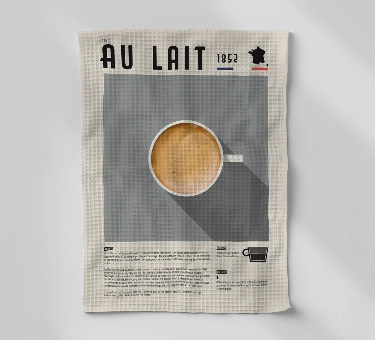 tazza di caffè latte canovaccio da cucina da John C Labut