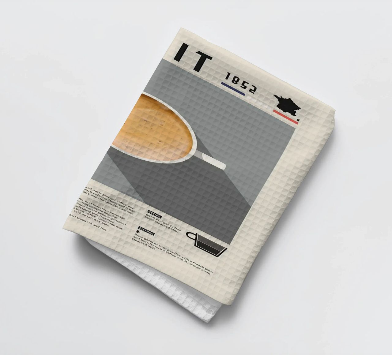tazza di caffè latte canovaccio da cucina da John C Labut