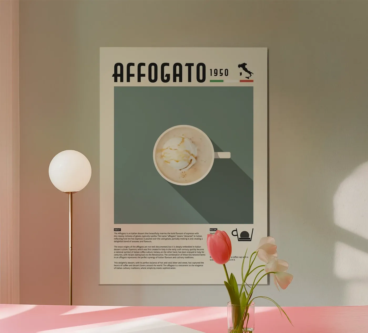 affogato cup poster da John C Labut