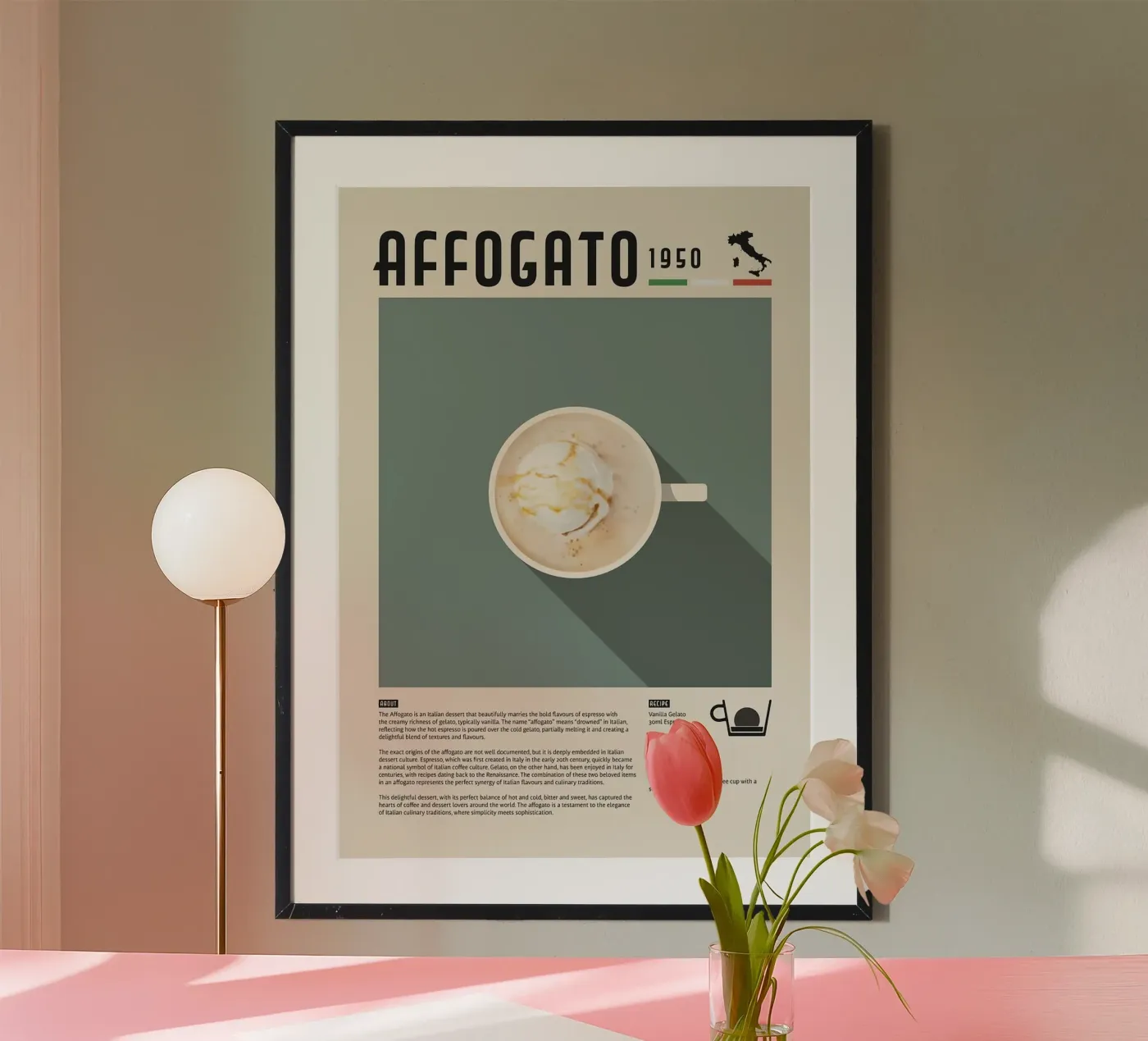 affogato cup poster da John C Labut