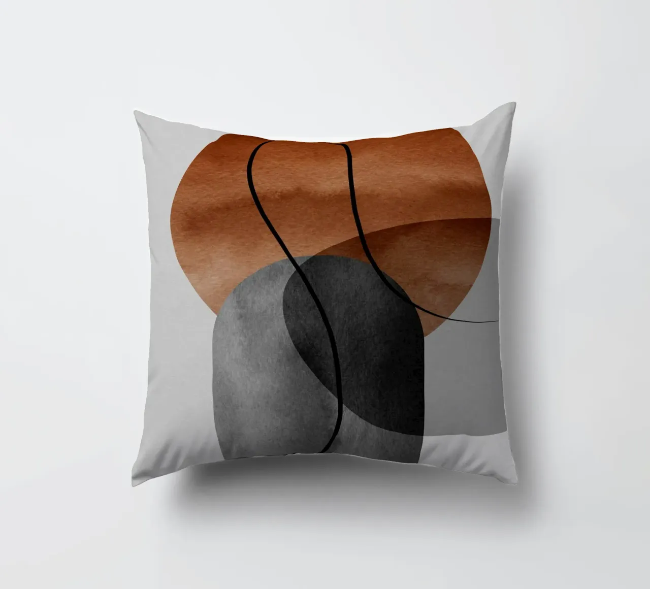 modern abstract circles cuscino da vintageshop