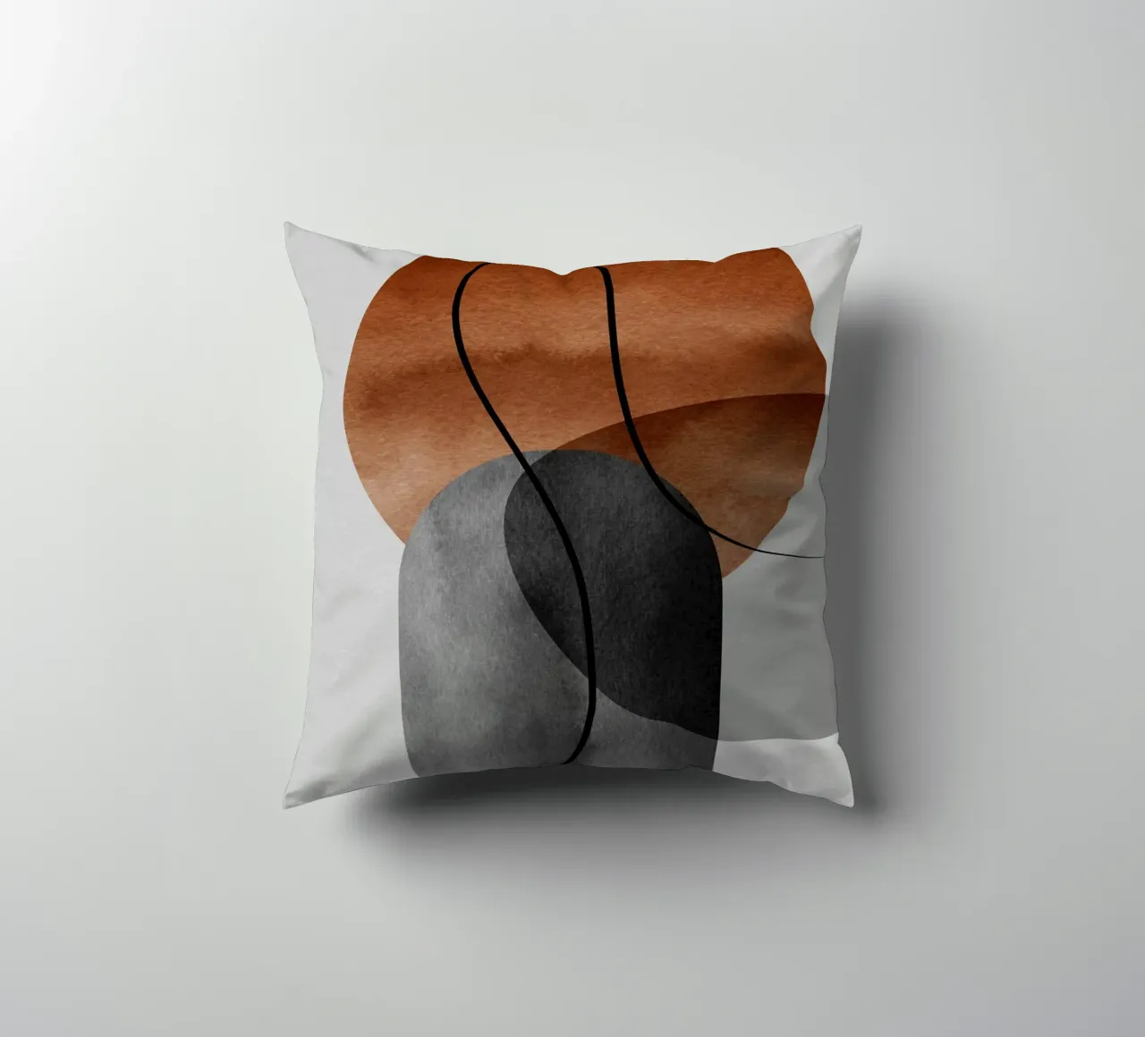 modern abstract circles cuscino da vintageshop