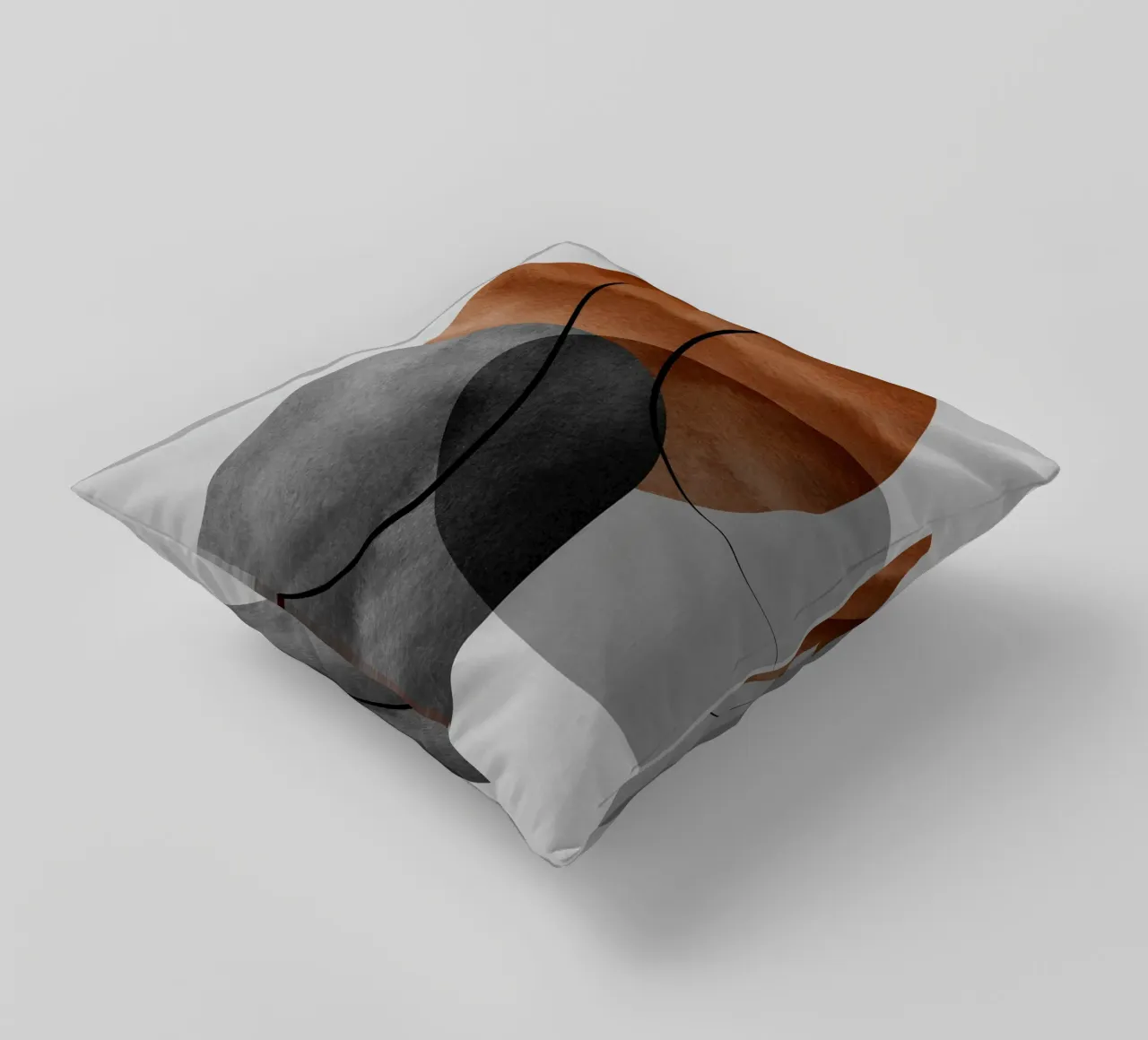 modern abstract circles cuscino da vintageshop