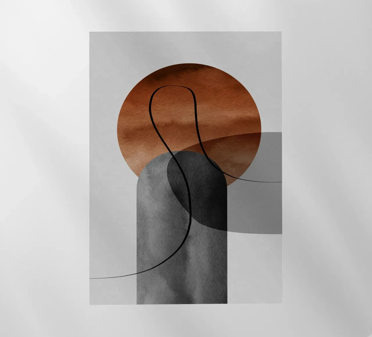modern abstract circles pellicola backlit da vintageshop