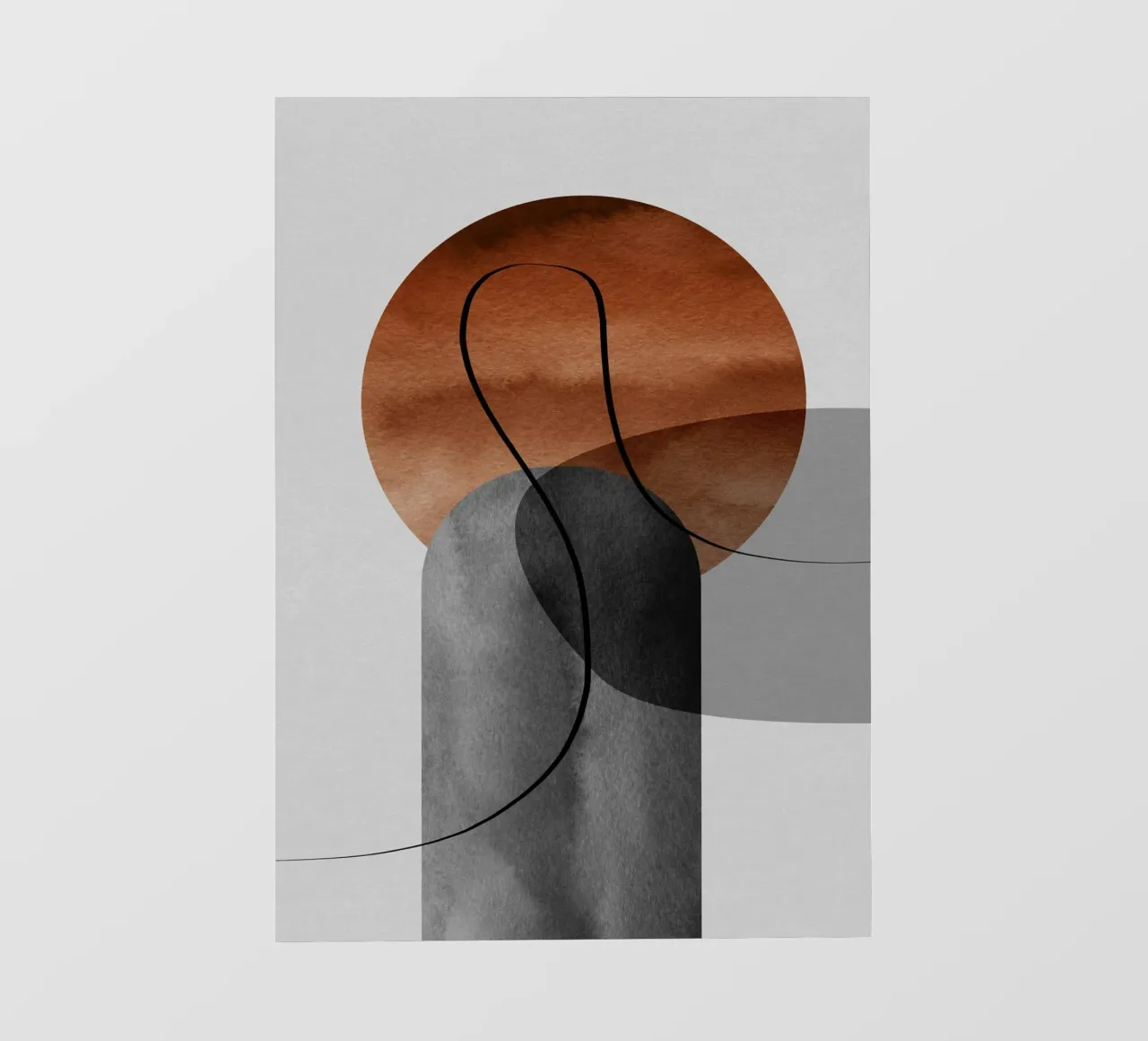 modern abstract circles pellicola backlit da vintageshop