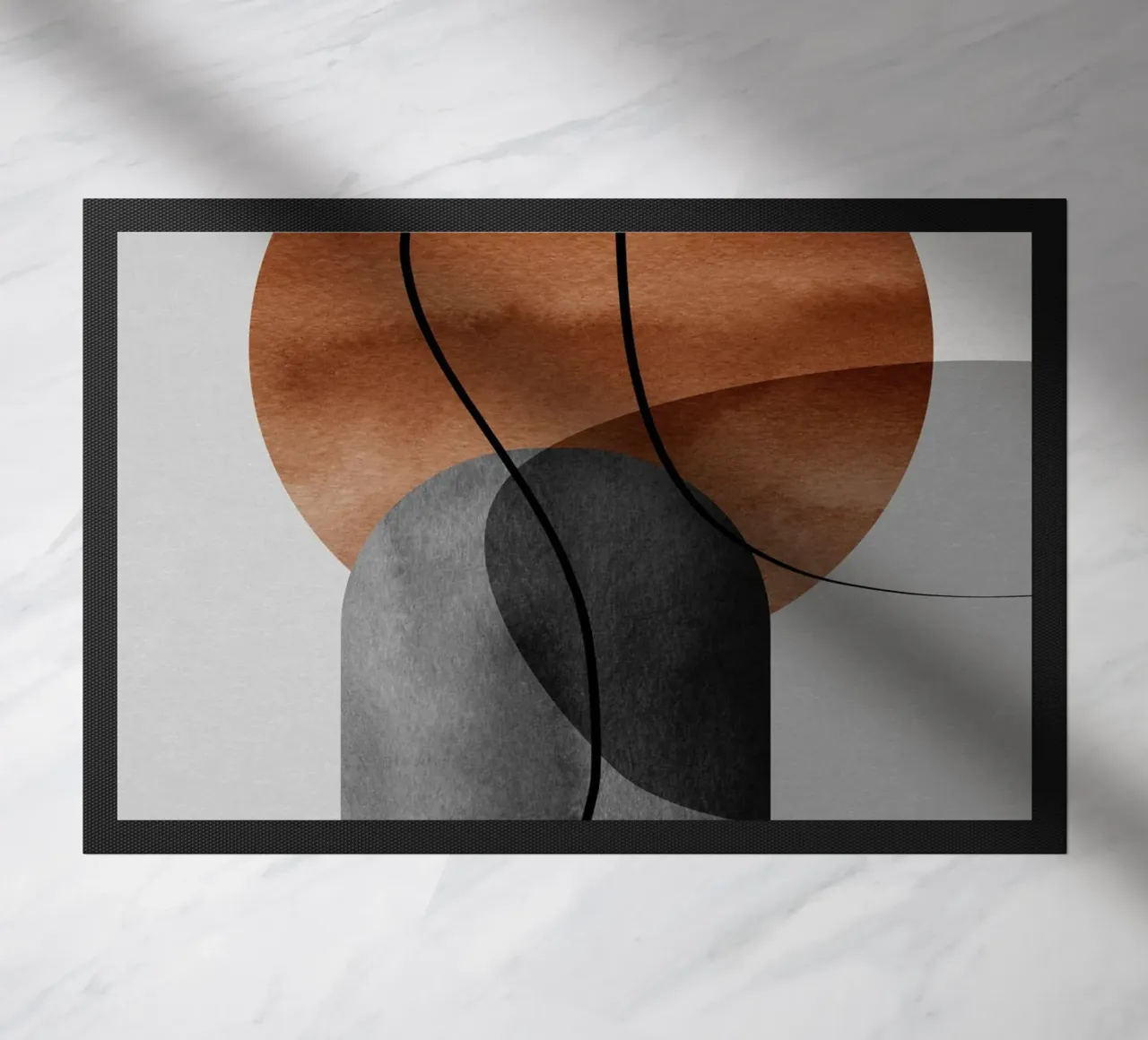 modern abstract circles zerbino da vintageshop