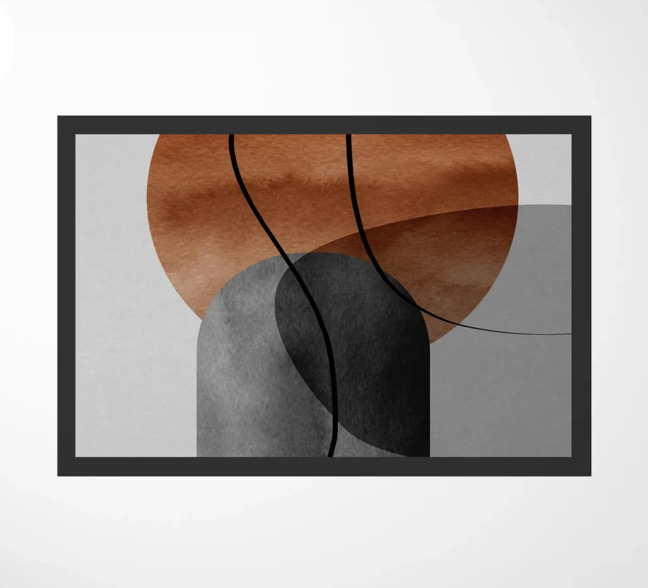 modern abstract circles zerbino da vintageshop
