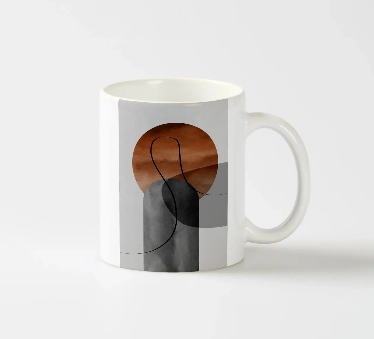 modern abstract circles tazza in ceramica da vintageshop
