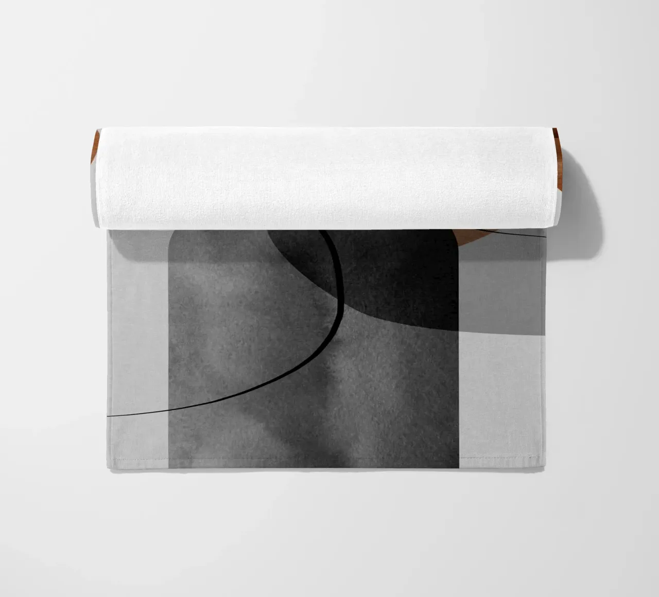 modern abstract circles telo mare da vintageshop