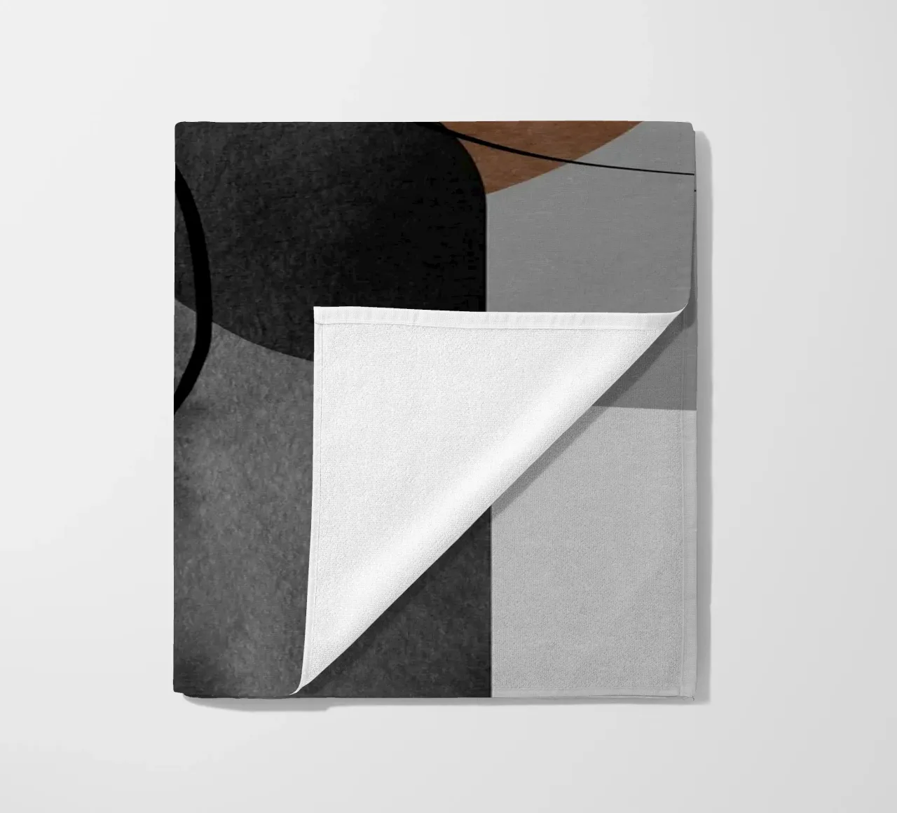 modern abstract circles telo mare da vintageshop