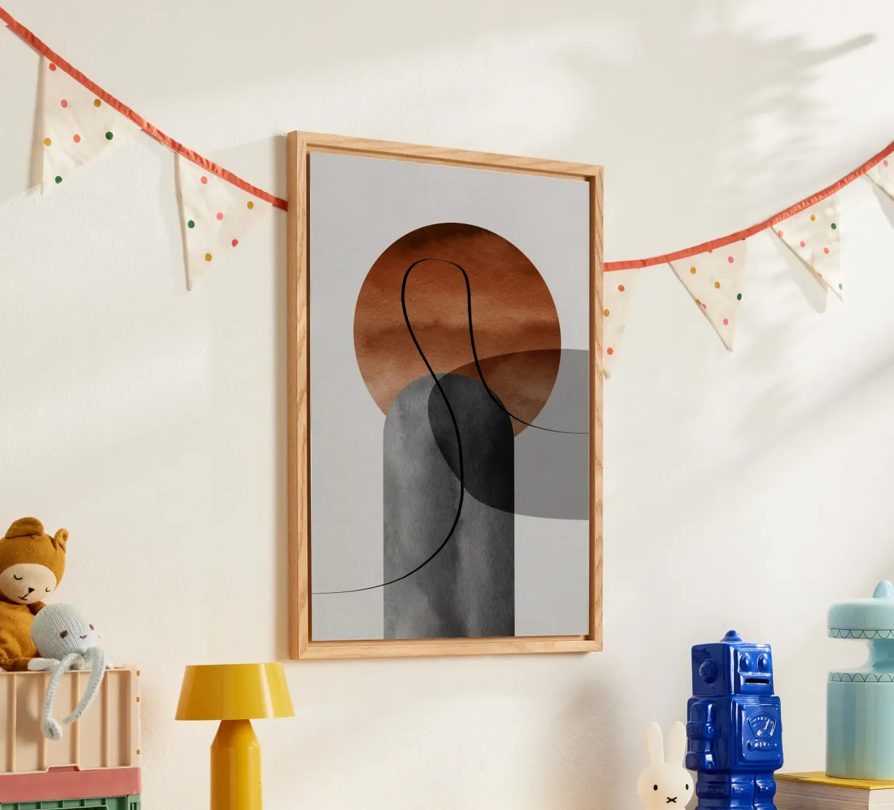 modern abstract circles plexiglass da vintageshop