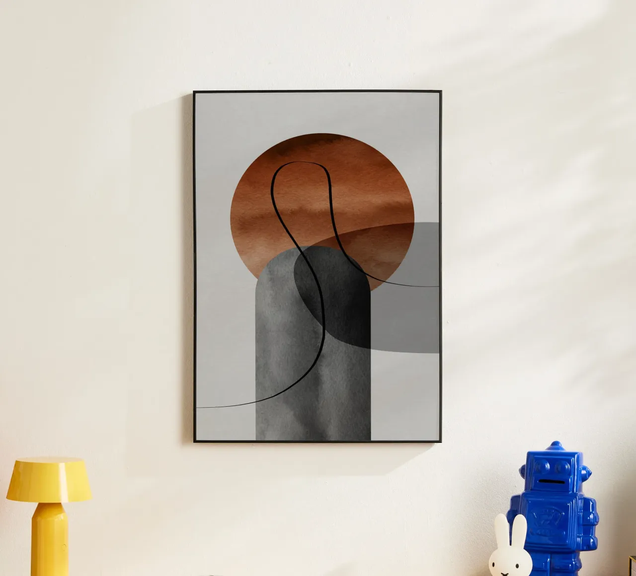 modern abstract circles alluminio dibond da vintageshop