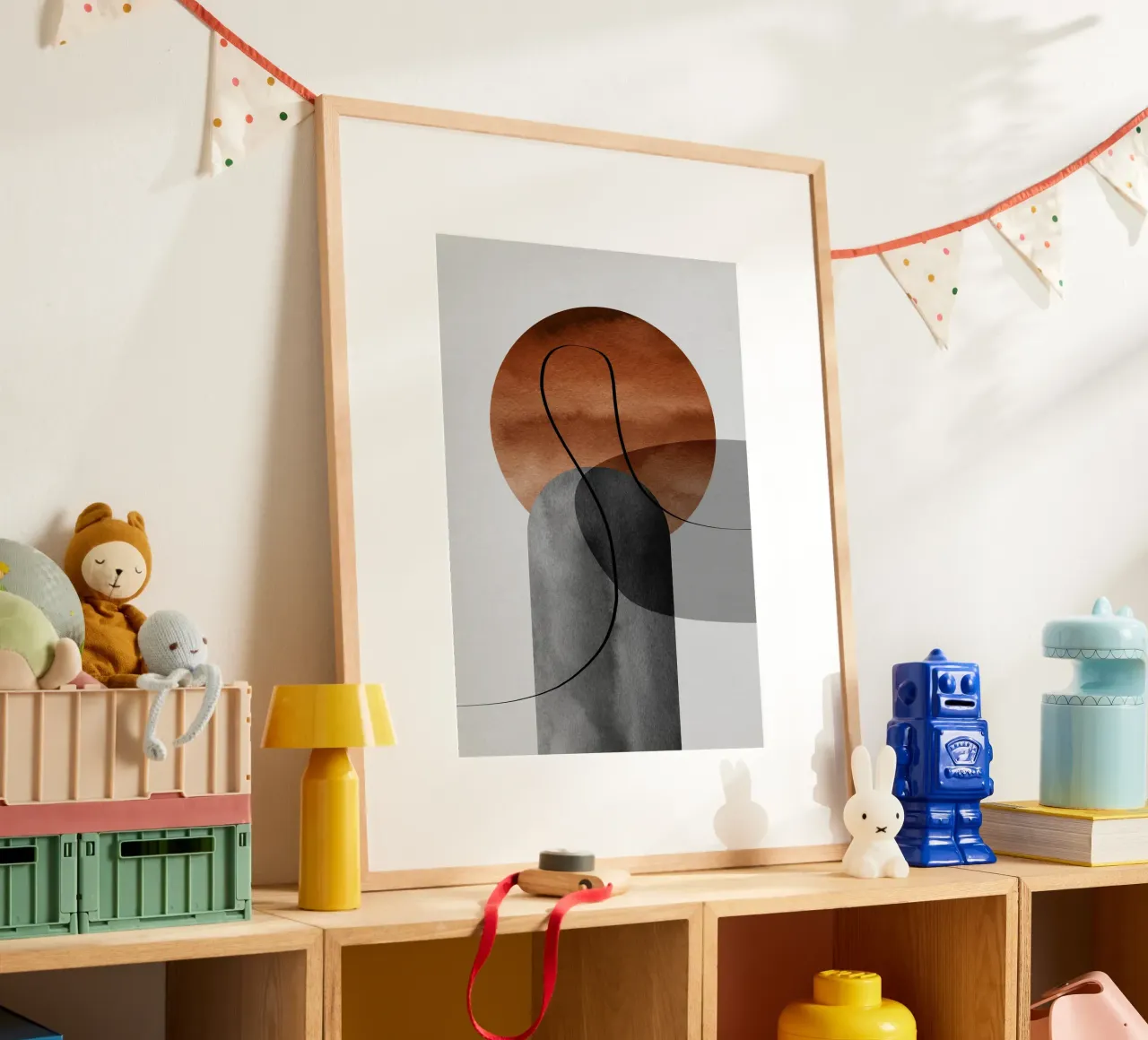 modern abstract circles poster da vintageshop