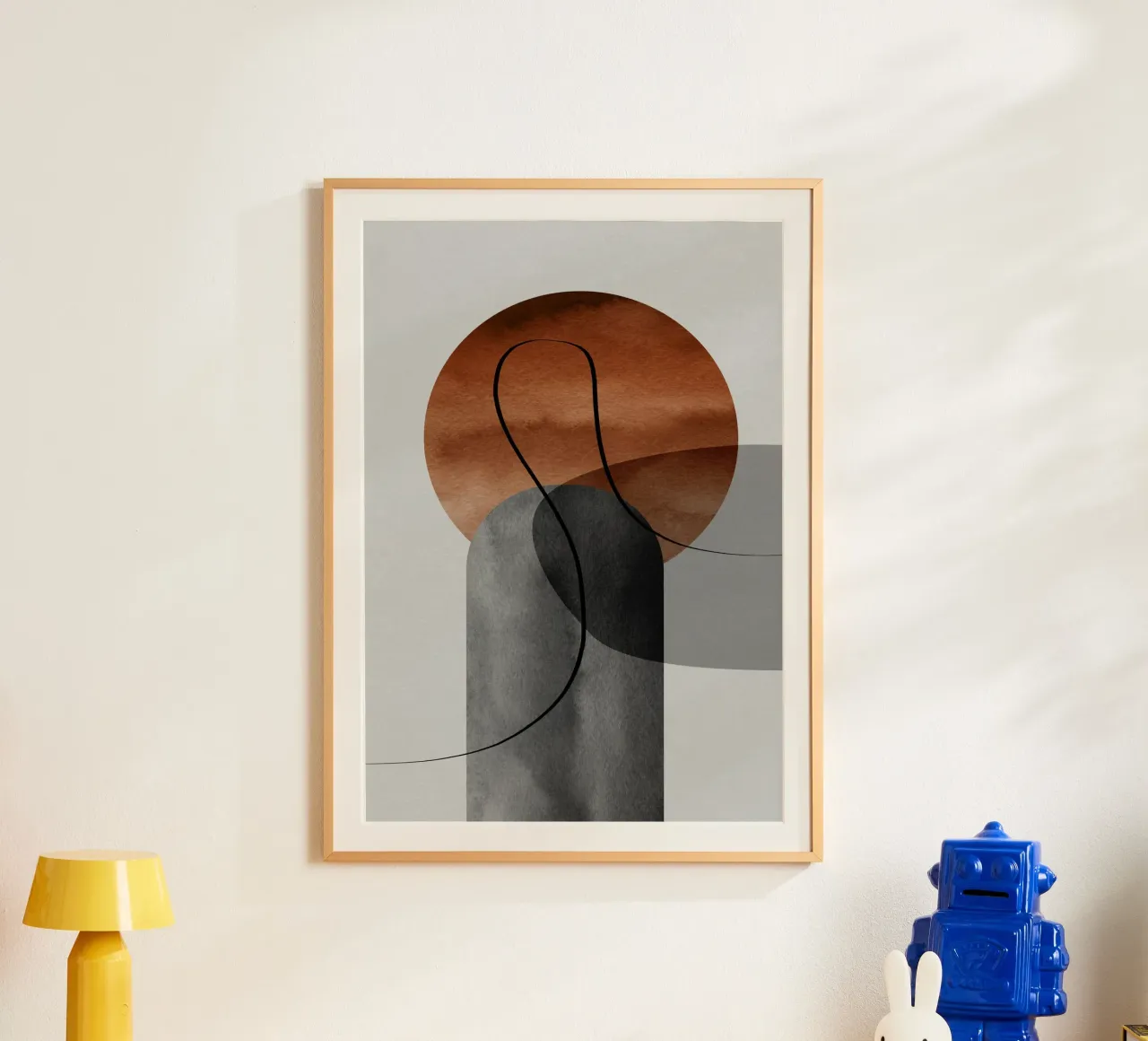 modern abstract circles poster da vintageshop