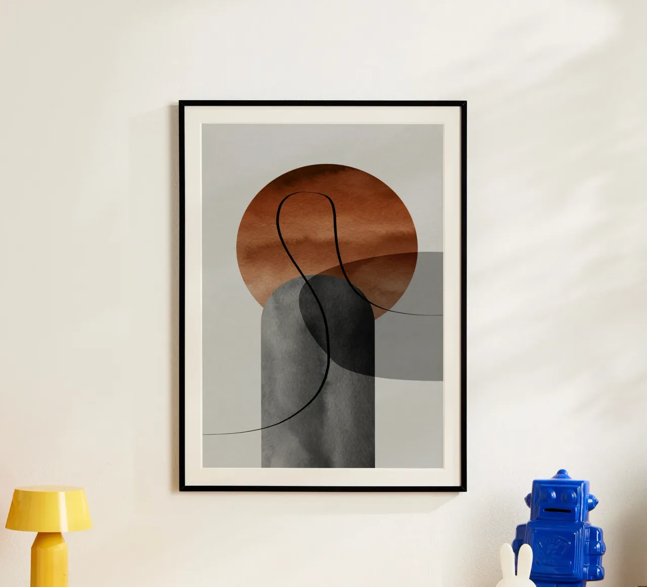 modern abstract circles poster da vintageshop