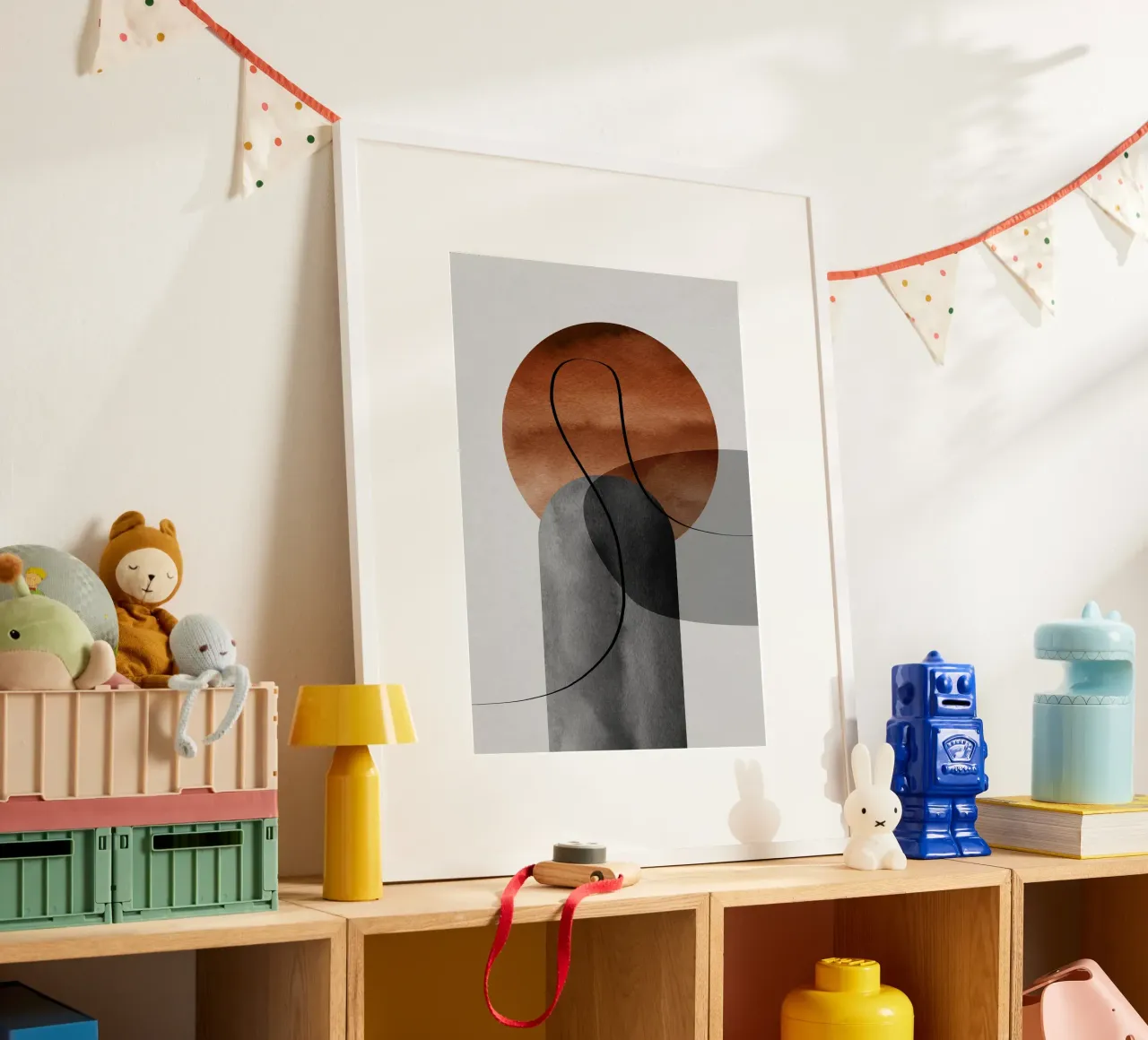 modern abstract circles poster da vintageshop