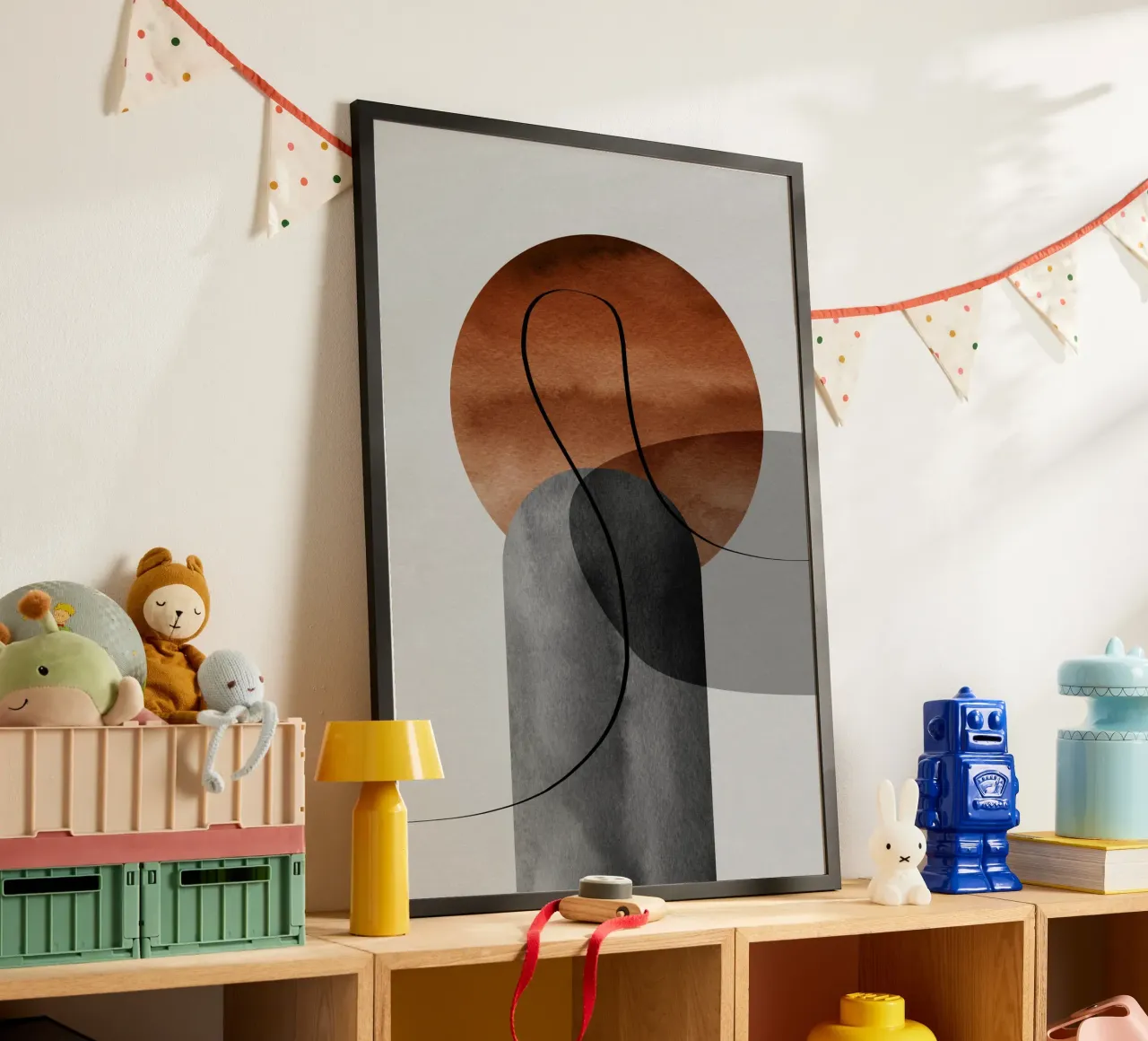 modern abstract circles poster da vintageshop