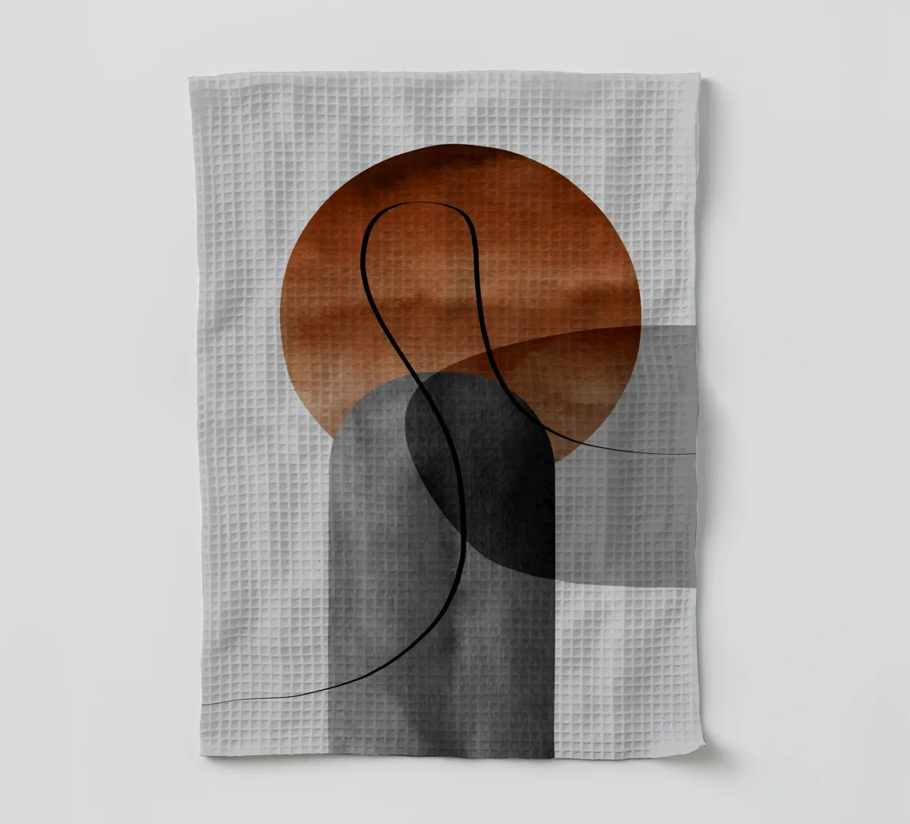 modern abstract circles canovaccio da cucina da vintageshop
