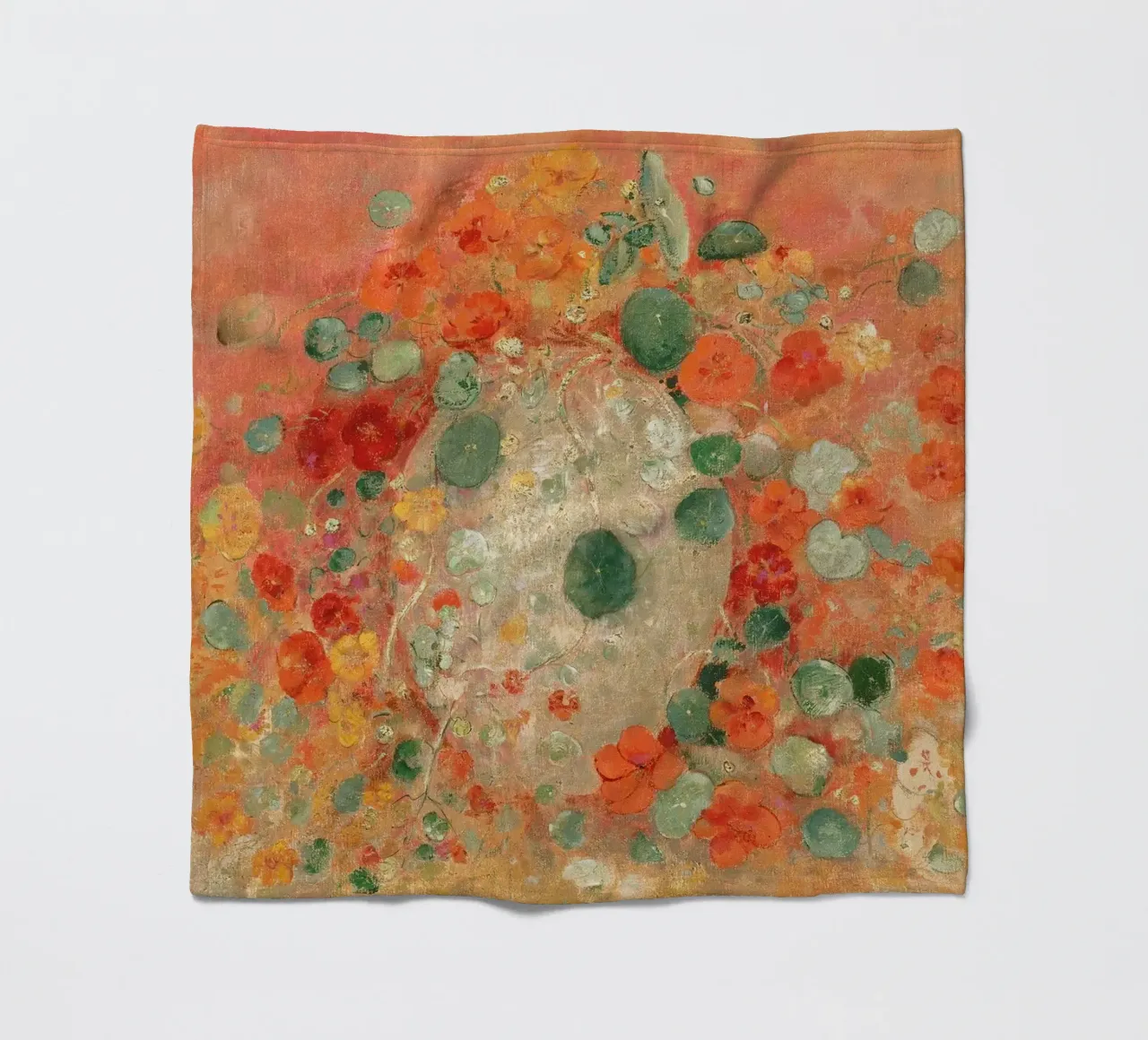 Nasturtiums by Odilon Redon coperta in pile da apoloprints