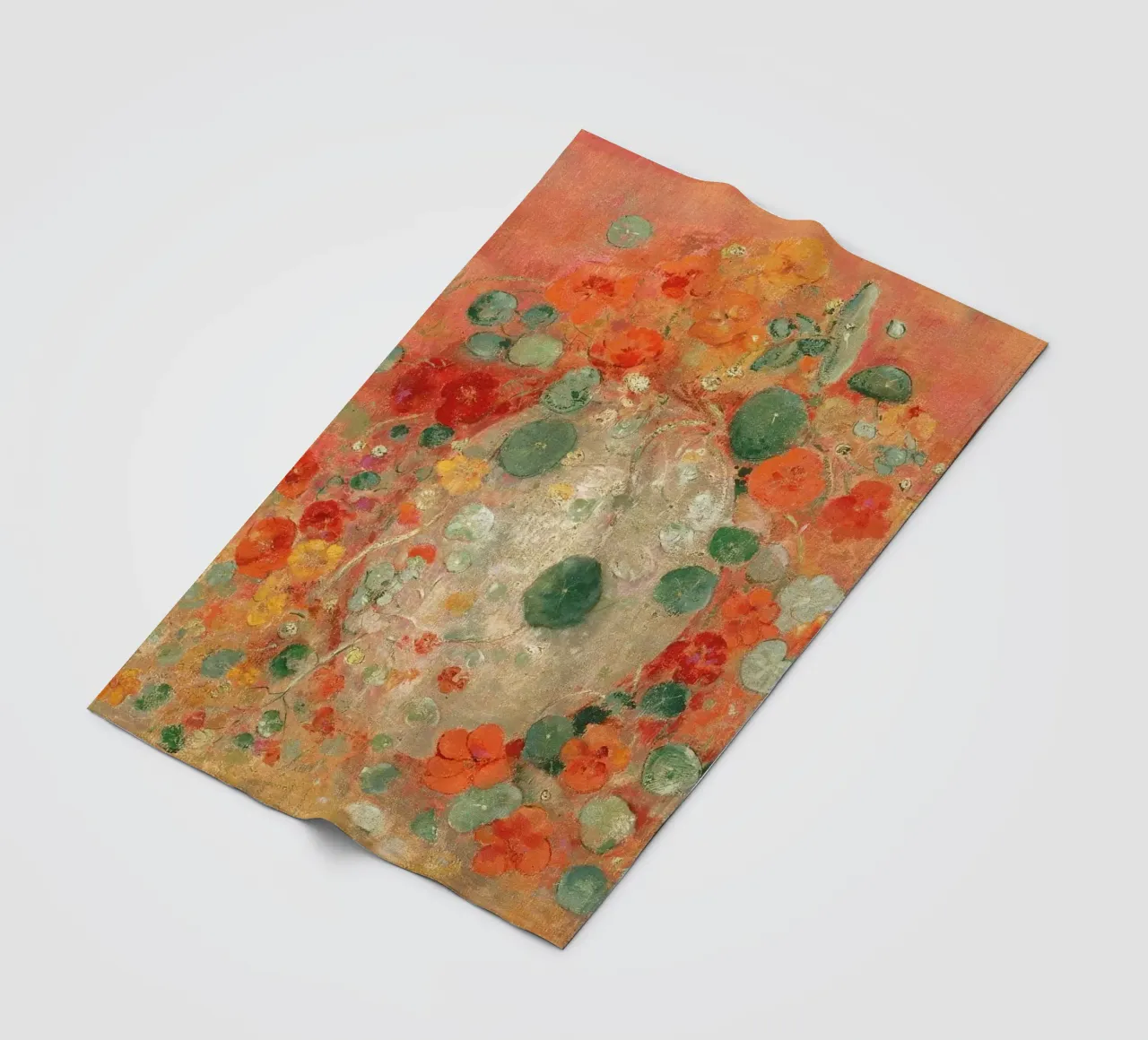 Nasturtiums by Odilon Redon coperta in pile da apoloprints