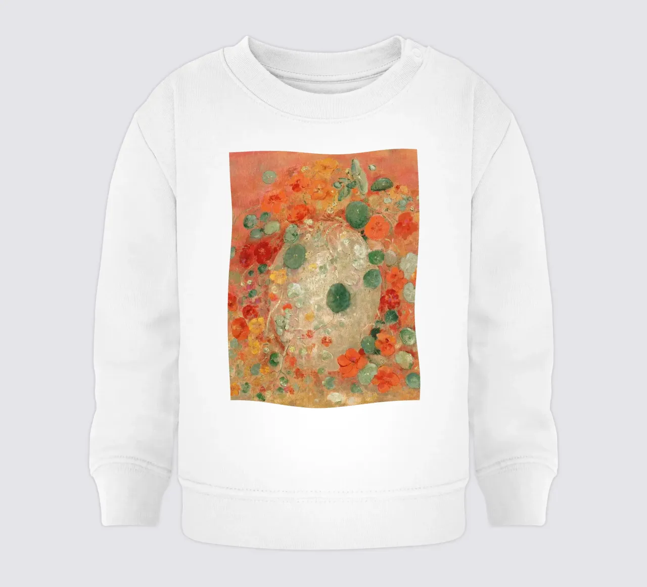 Nasturtiums by Odilon Redon felpa neonato da apoloprints