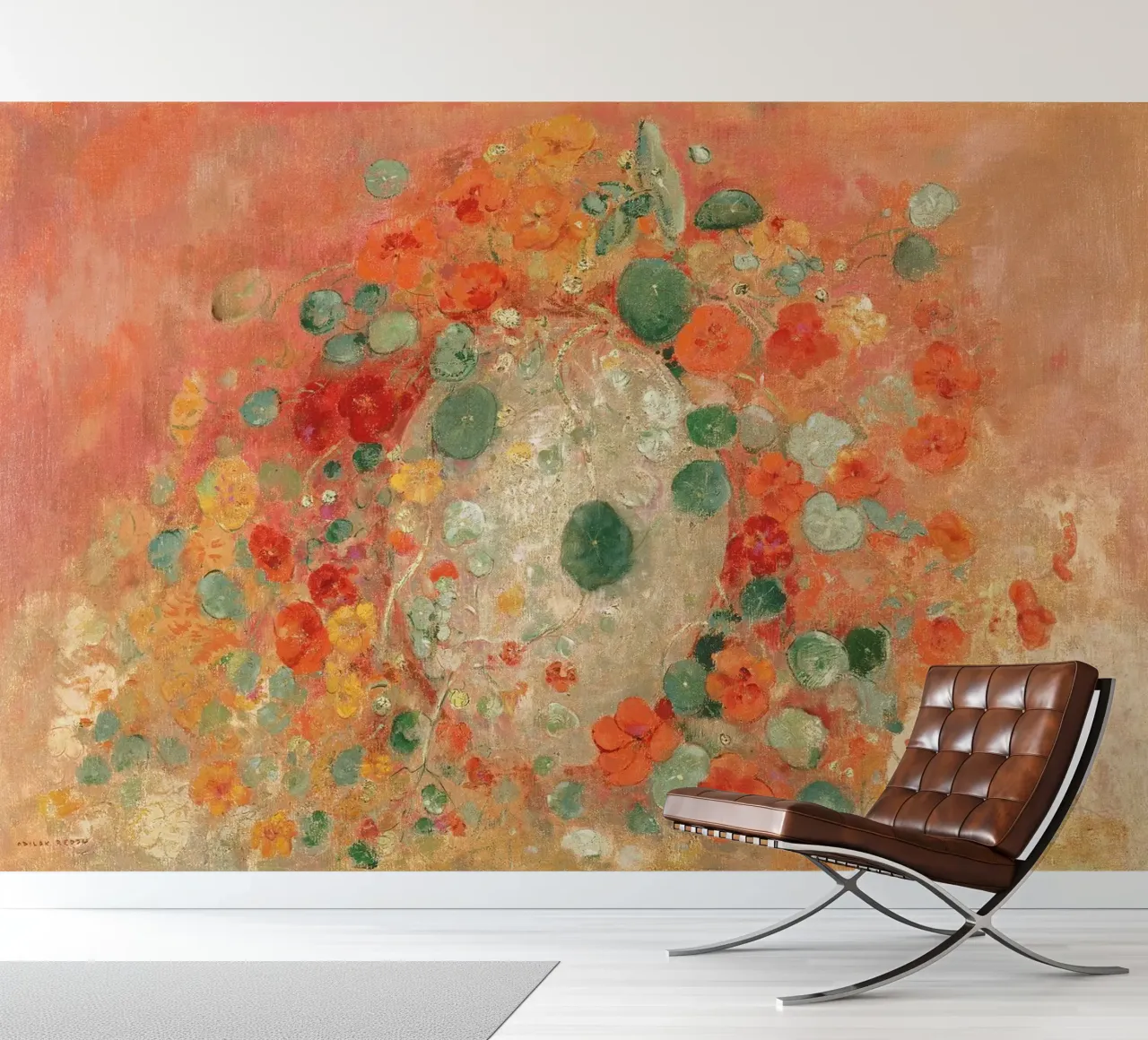 Nasturtiums by Odilon Redon photo wallpaper by apoloprints